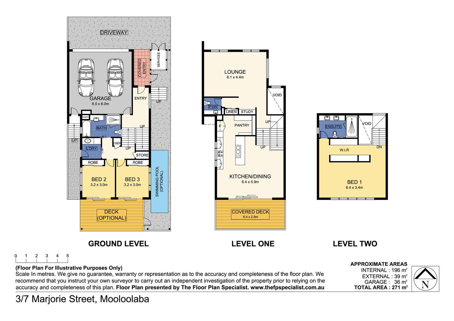 Floorplan of Homely semiDetached listing, 2/7 Marjorie Street, Mooloolaba QLD 4557