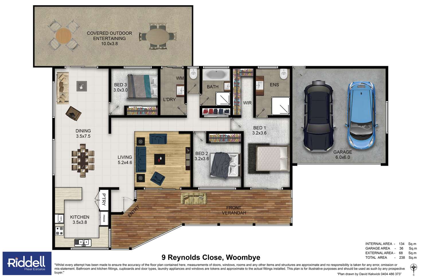 Floorplan of Homely house listing, 9 Reynolds Close, Woombye QLD 4559