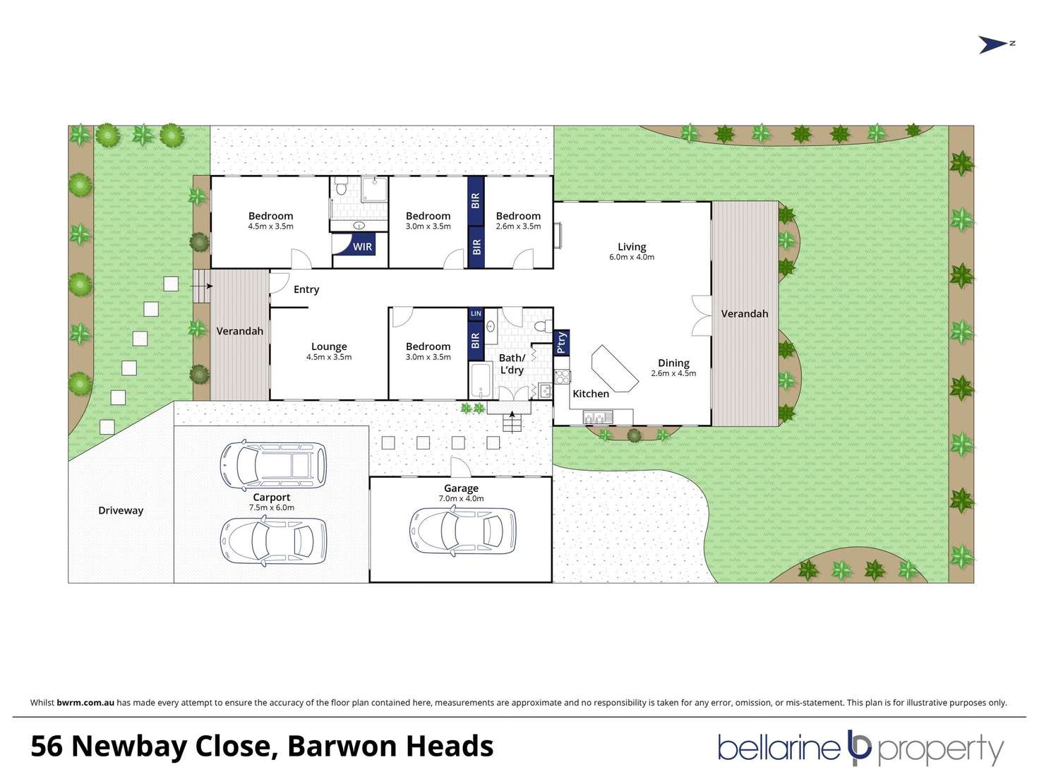 Floorplan of Homely house listing, 56 Newbay Close, Barwon Heads VIC 3227