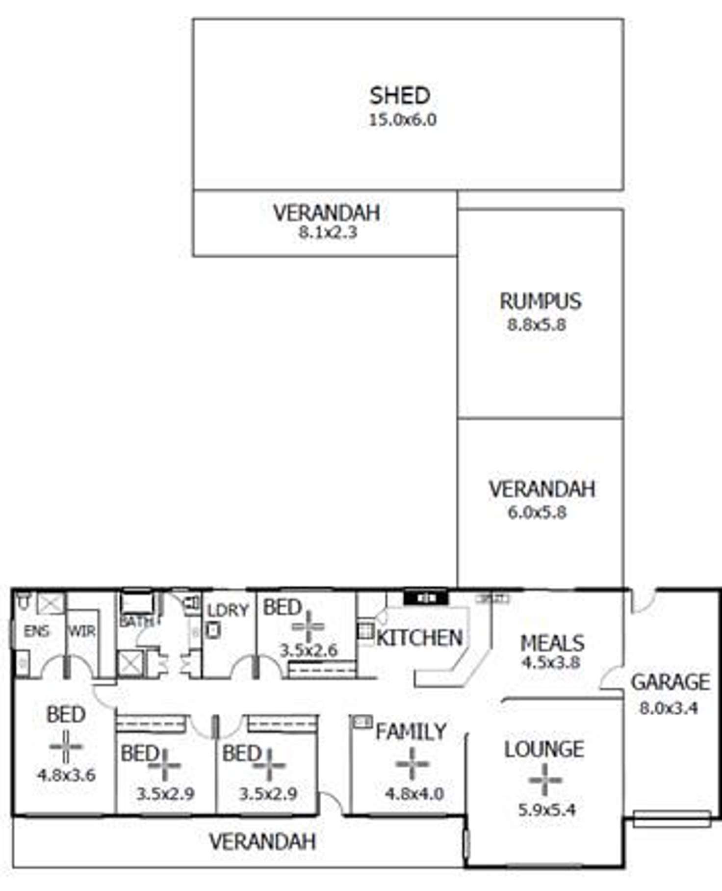 Floorplan of Homely house listing, 37 Charles Street, Caloote SA 5254