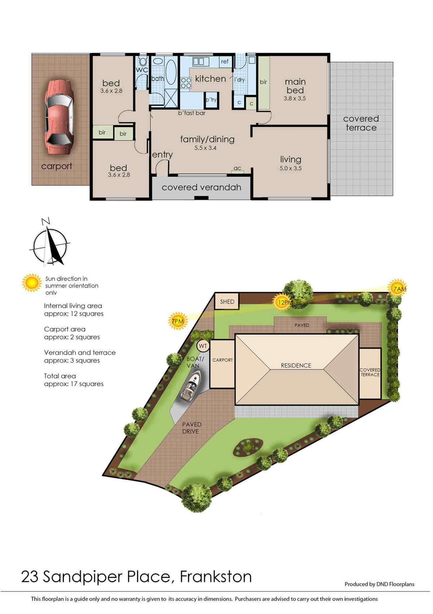 Floorplan of Homely house listing, 23 Sandpiper Place, Frankston VIC 3199