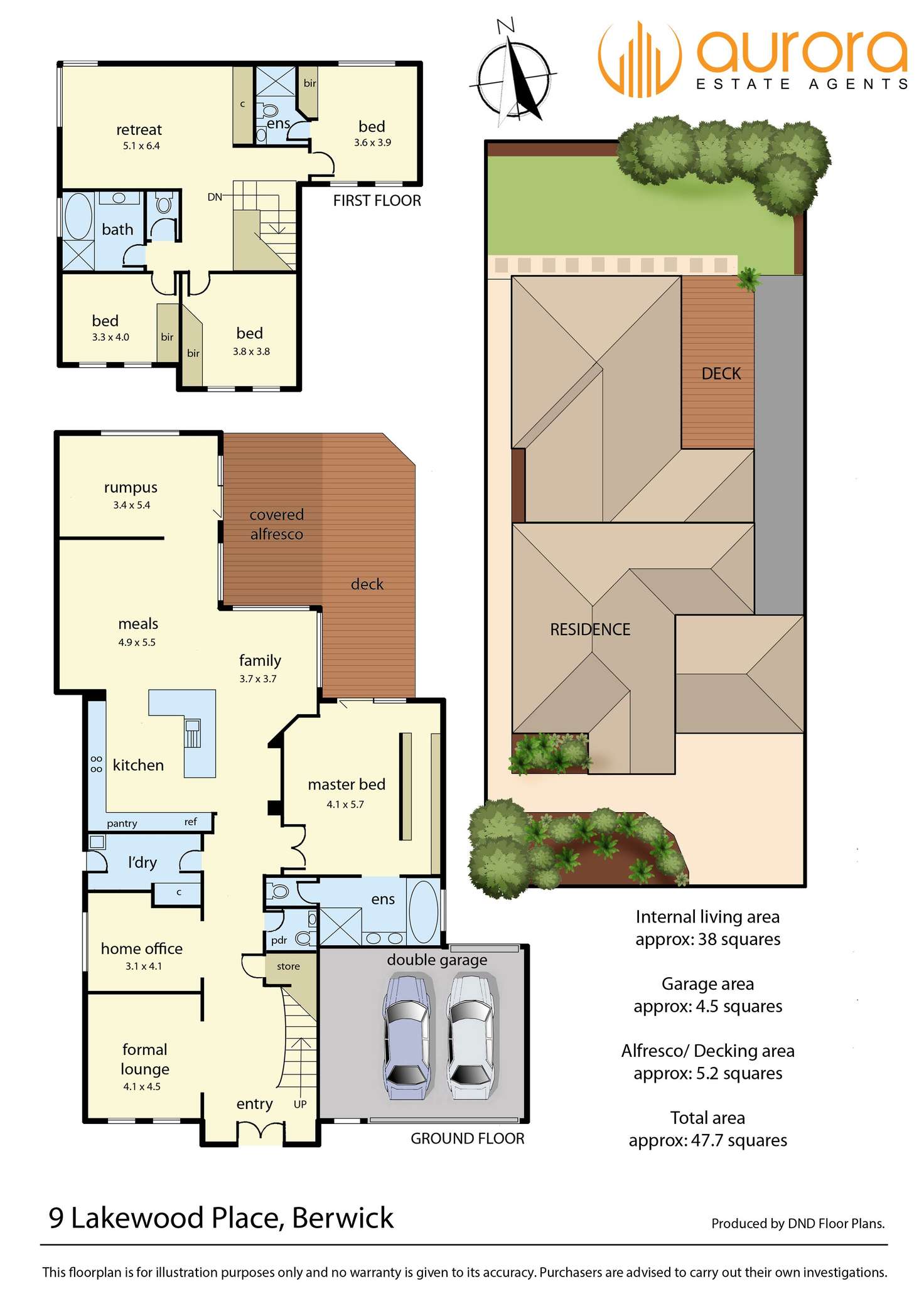 Floorplan of Homely house listing, 9 Lakewood Place, Berwick VIC 3806