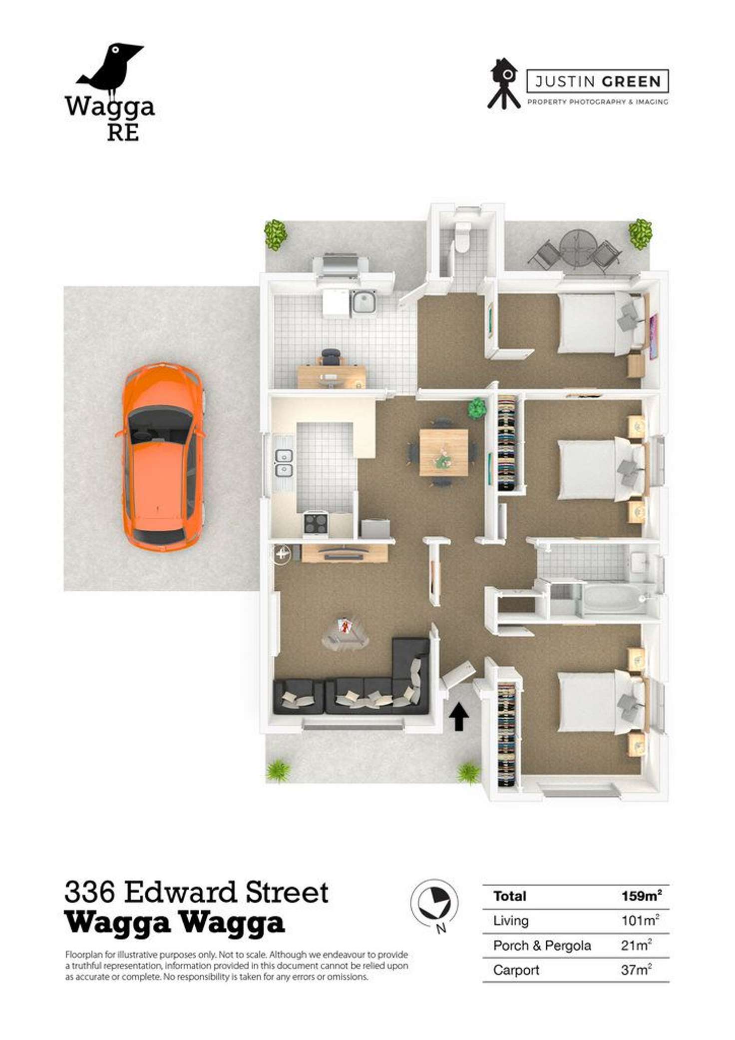 Floorplan of Homely house listing, 336 Edward Street, Wagga Wagga NSW 2650