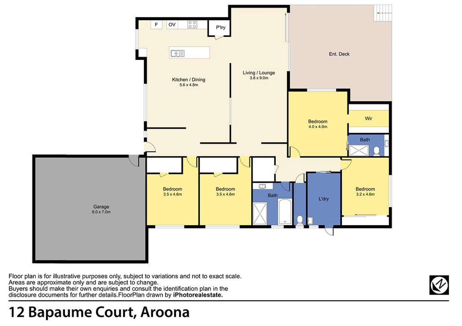 Floorplan of Homely house listing, 12 Bapaume Court, Aroona QLD 4551