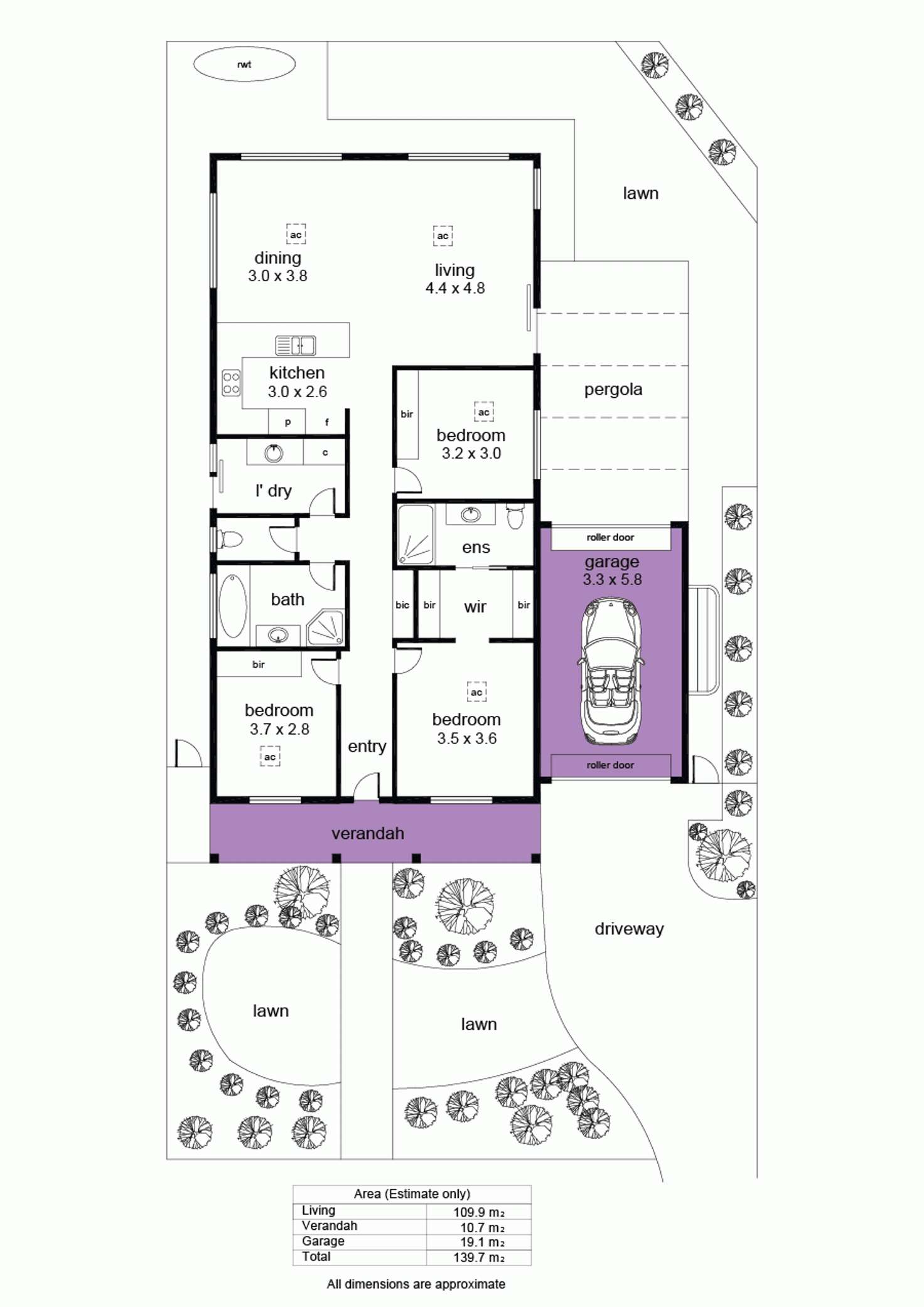 Floorplan of Homely house listing, 8a Fulton Street, Brighton SA 5048