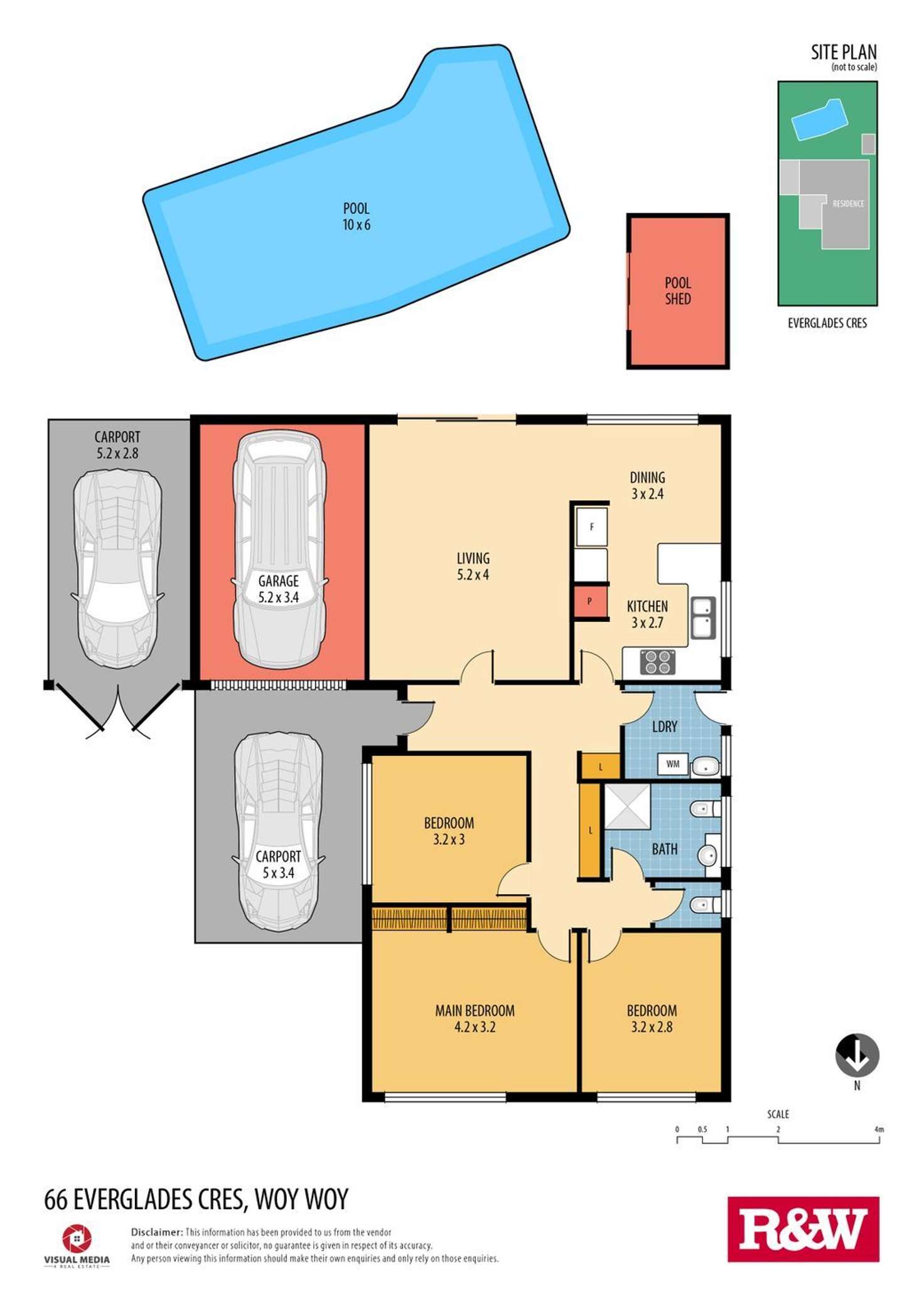 Floorplan of Homely house listing, 66 Everglades Crescent, Woy Woy NSW 2256