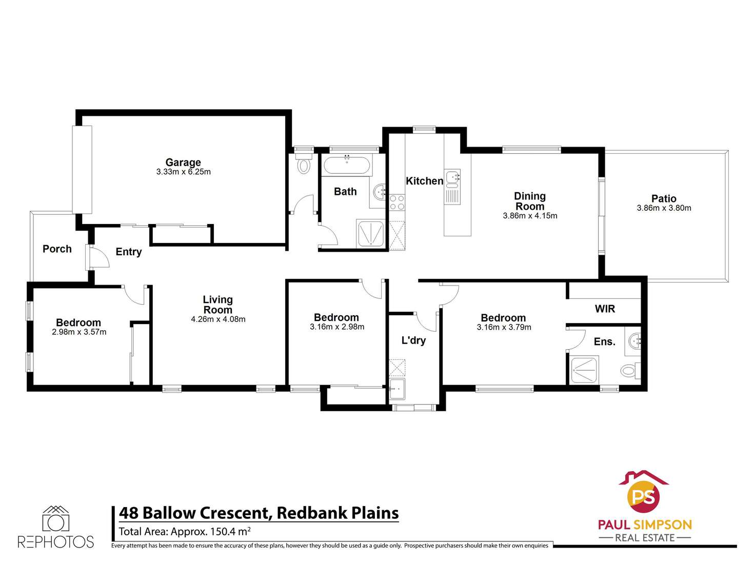 Floorplan of Homely house listing, 48 Ballow Crescent, Redbank Plains QLD 4301