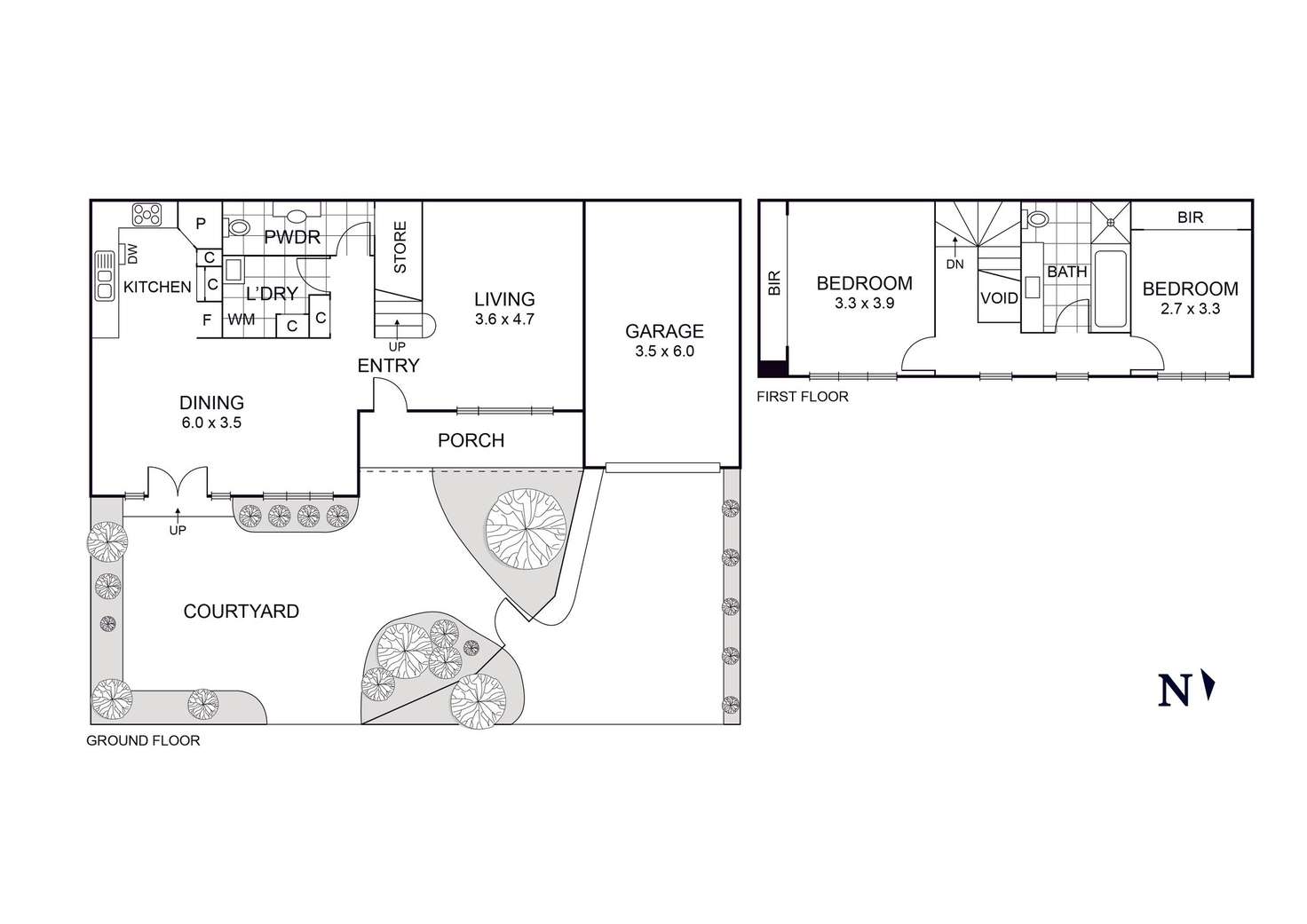 Floorplan of Homely townhouse listing, 3/1 Elstone Court, Niddrie VIC 3042