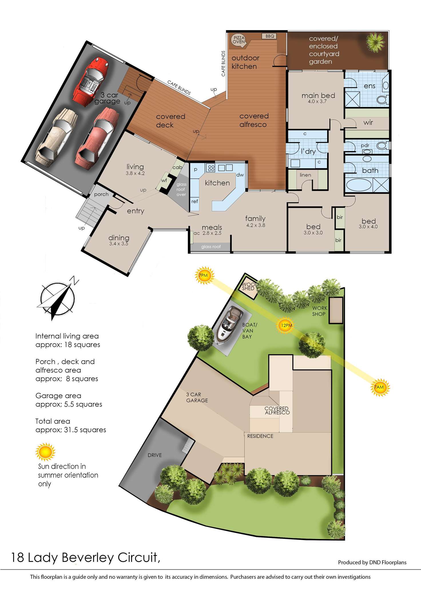Floorplan of Homely house listing, 18 Lady Beverley Circuit, Somerville VIC 3912
