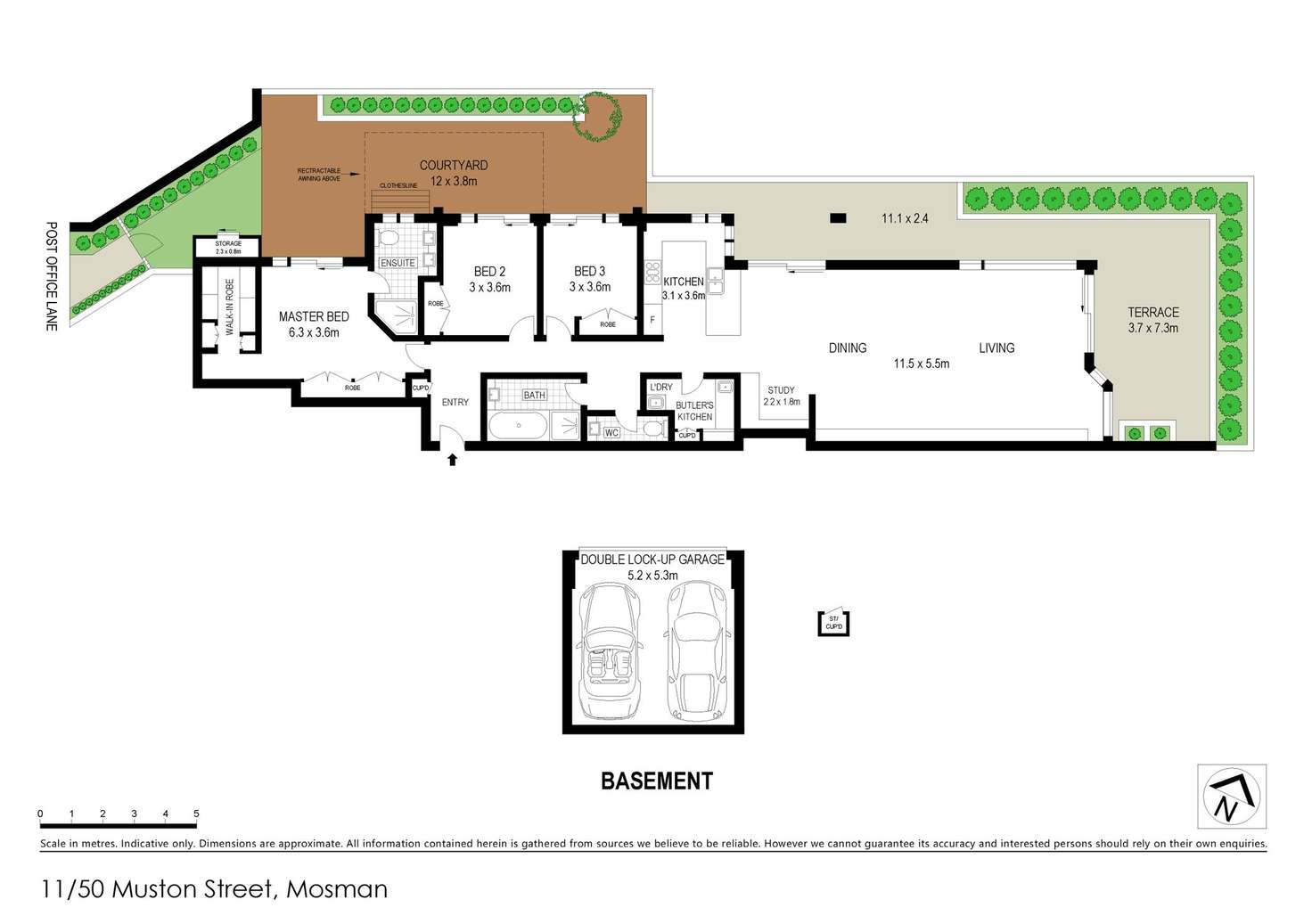 Floorplan of Homely apartment listing, 11/50 Muston Street, Mosman NSW 2088