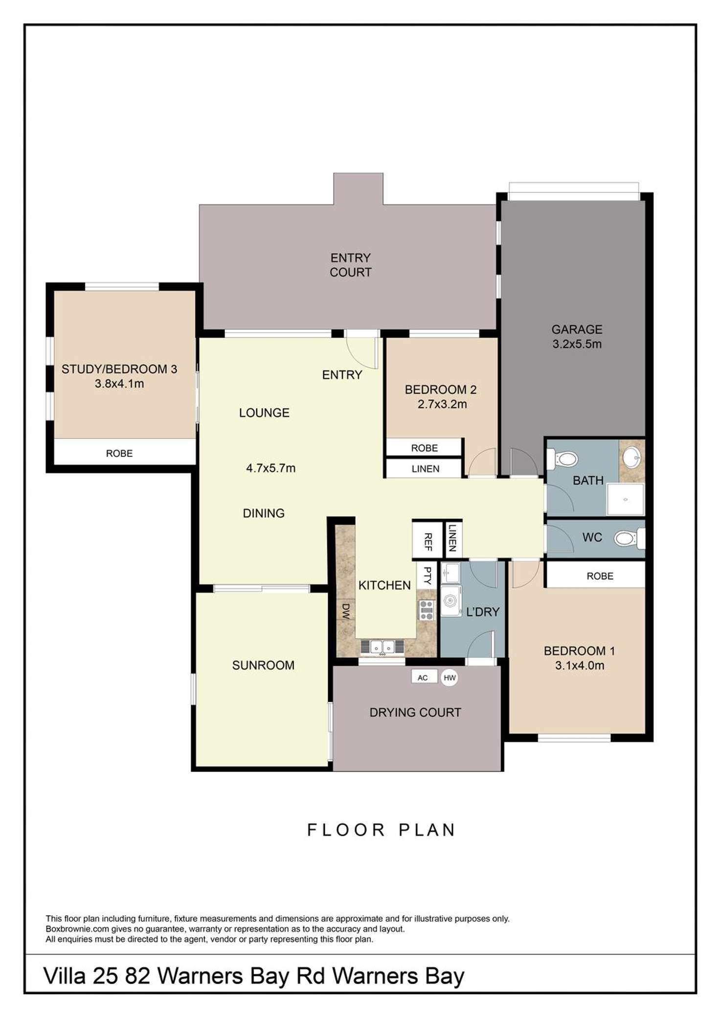 Floorplan of Homely villa listing, 25/82 Warners Bay Road, Warners Bay NSW 2282