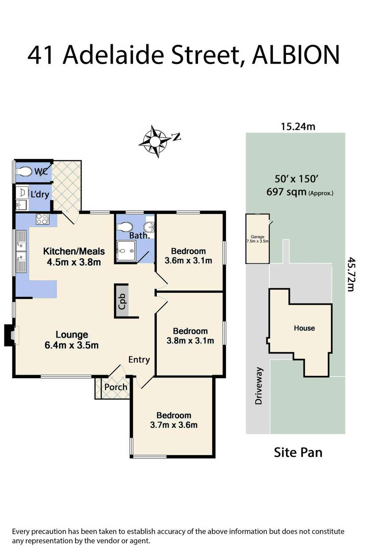 Floorplan of Homely house listing, 41 Adelaide Street, Albion VIC 3020