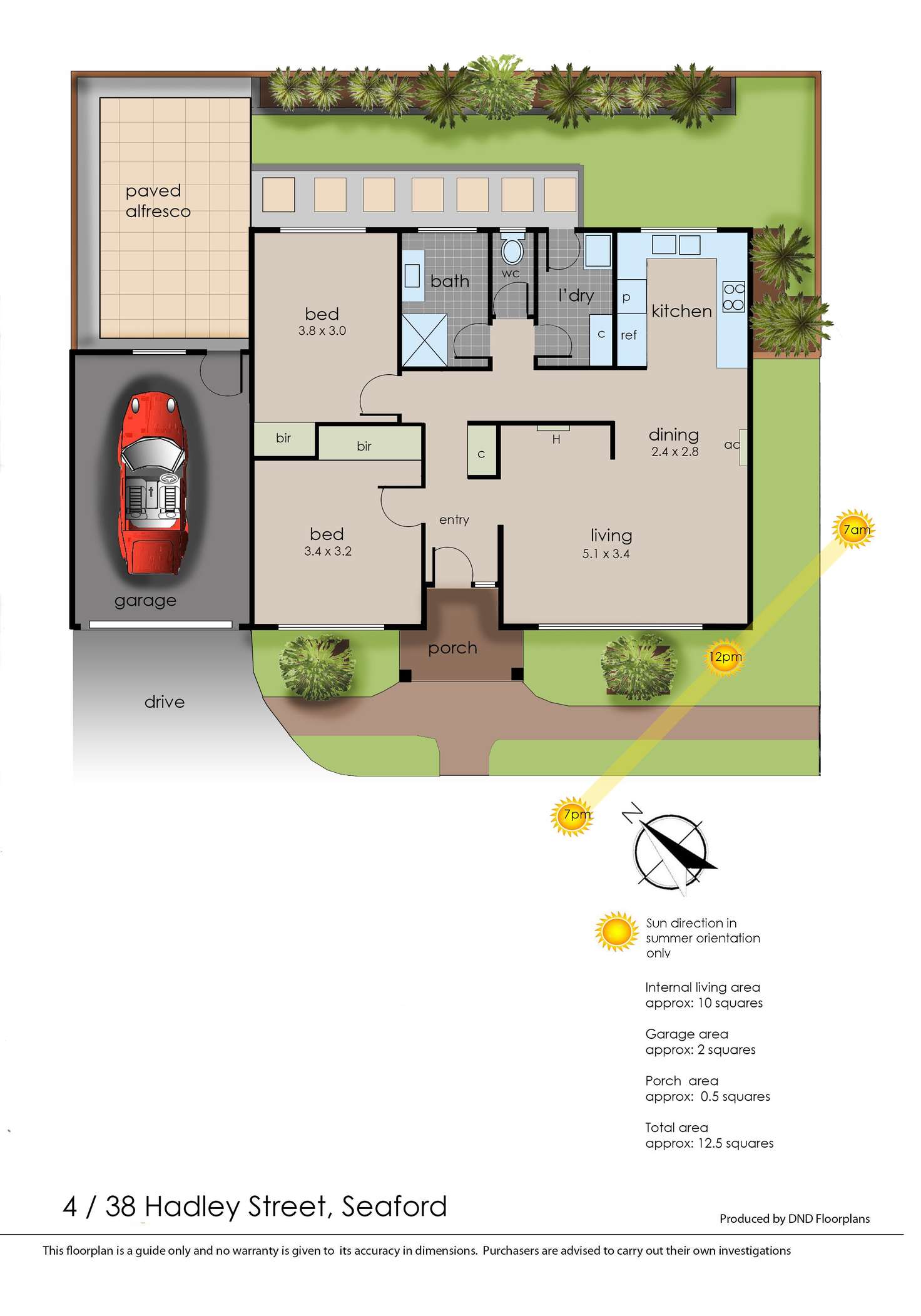 Floorplan of Homely unit listing, 4/38 Hadley Street, Seaford VIC 3198