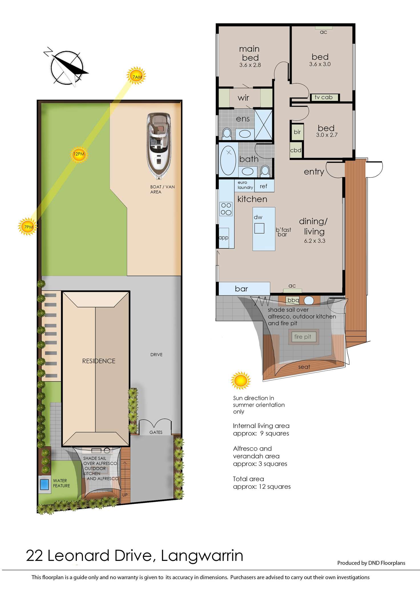 Floorplan of Homely house listing, 22 Leonard Drive, Langwarrin VIC 3910