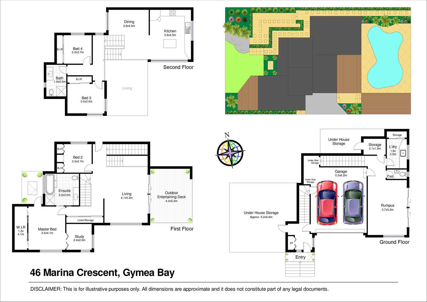 Floorplan of Homely house listing, 46 Marina Crescent, Gymea Bay NSW 2227
