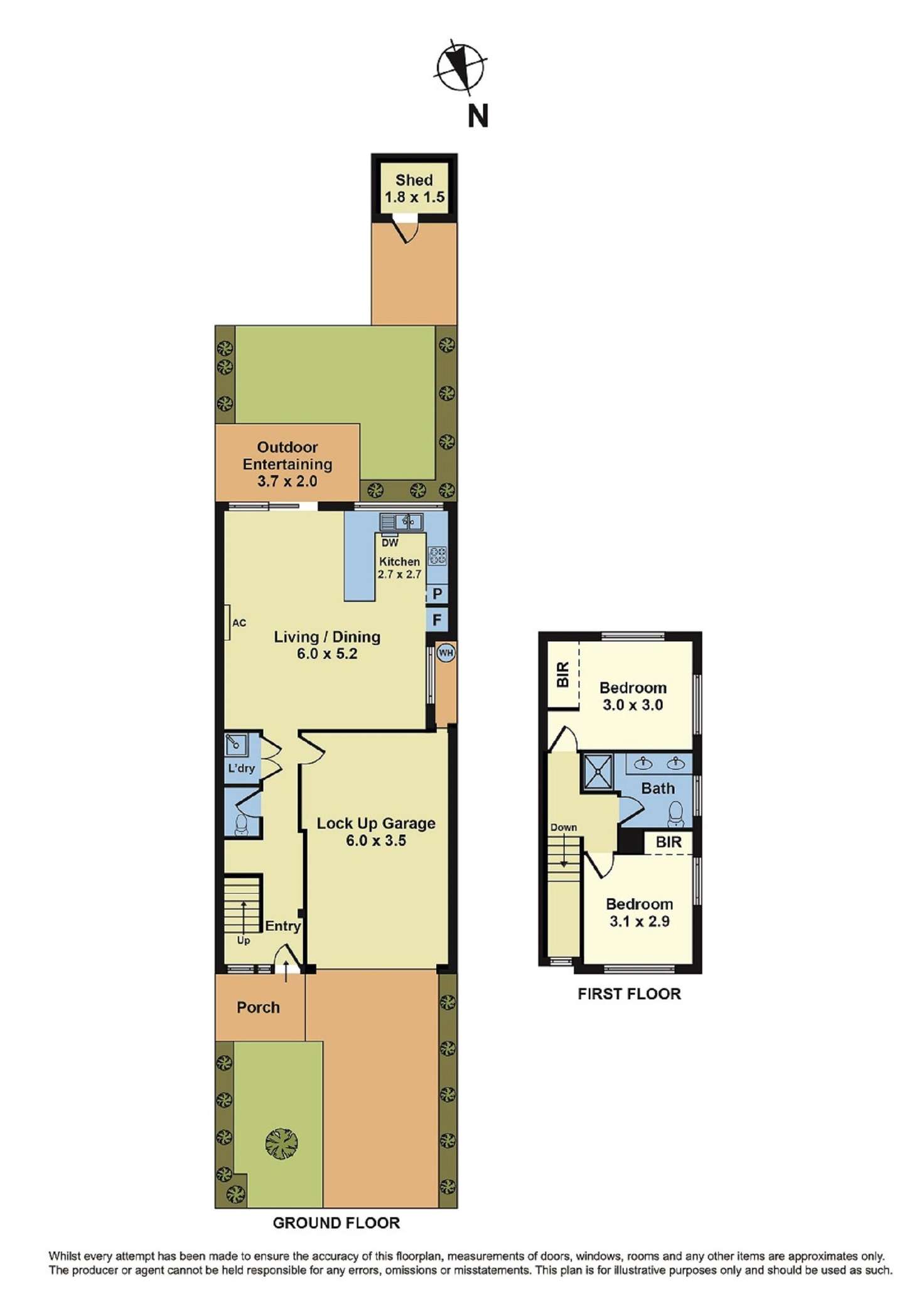 Floorplan of Homely townhouse listing, 1/9 Cranbourne Avenue, Sunshine North VIC 3020