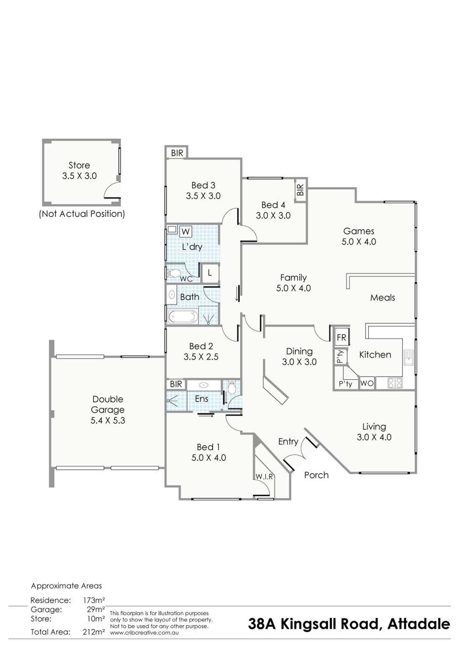 Floorplan of Homely house listing, 38A Kingsall Road, Attadale WA 6156