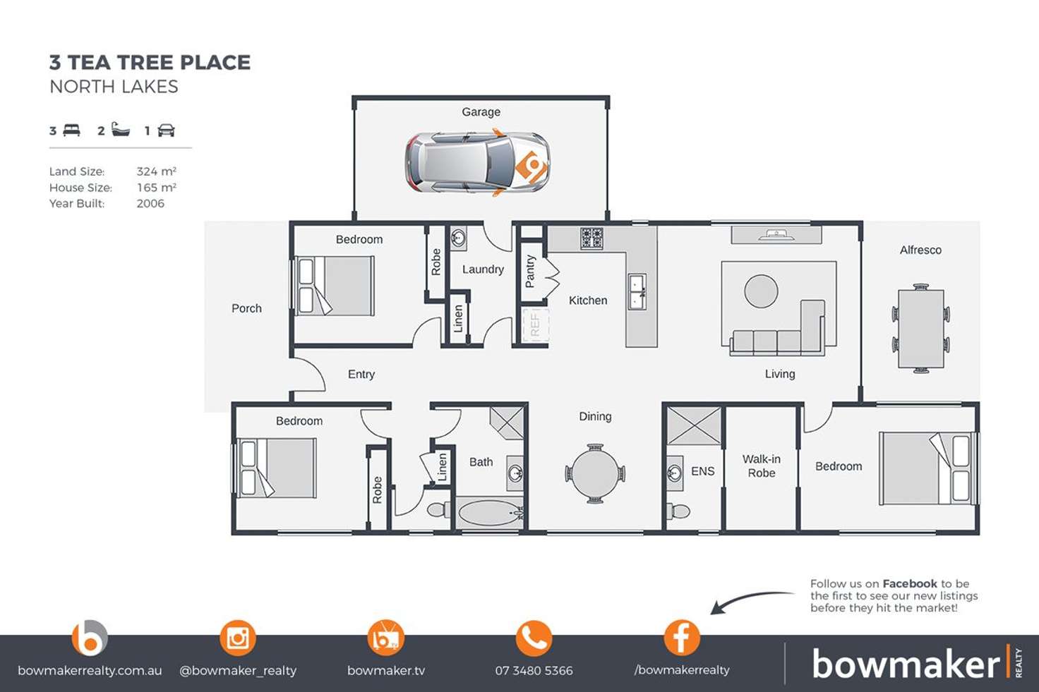 Floorplan of Homely house listing, 3 Tea Tree Place, North Lakes QLD 4509