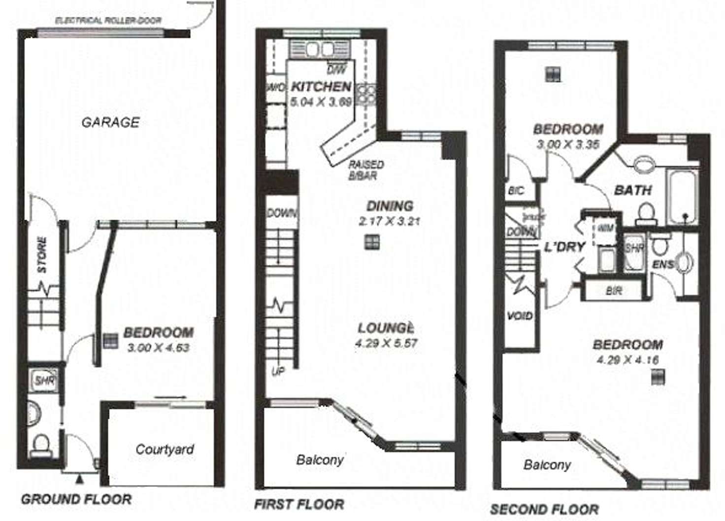 Floorplan of Homely townhouse listing, 10 Oliver Court, Adelaide SA 5000