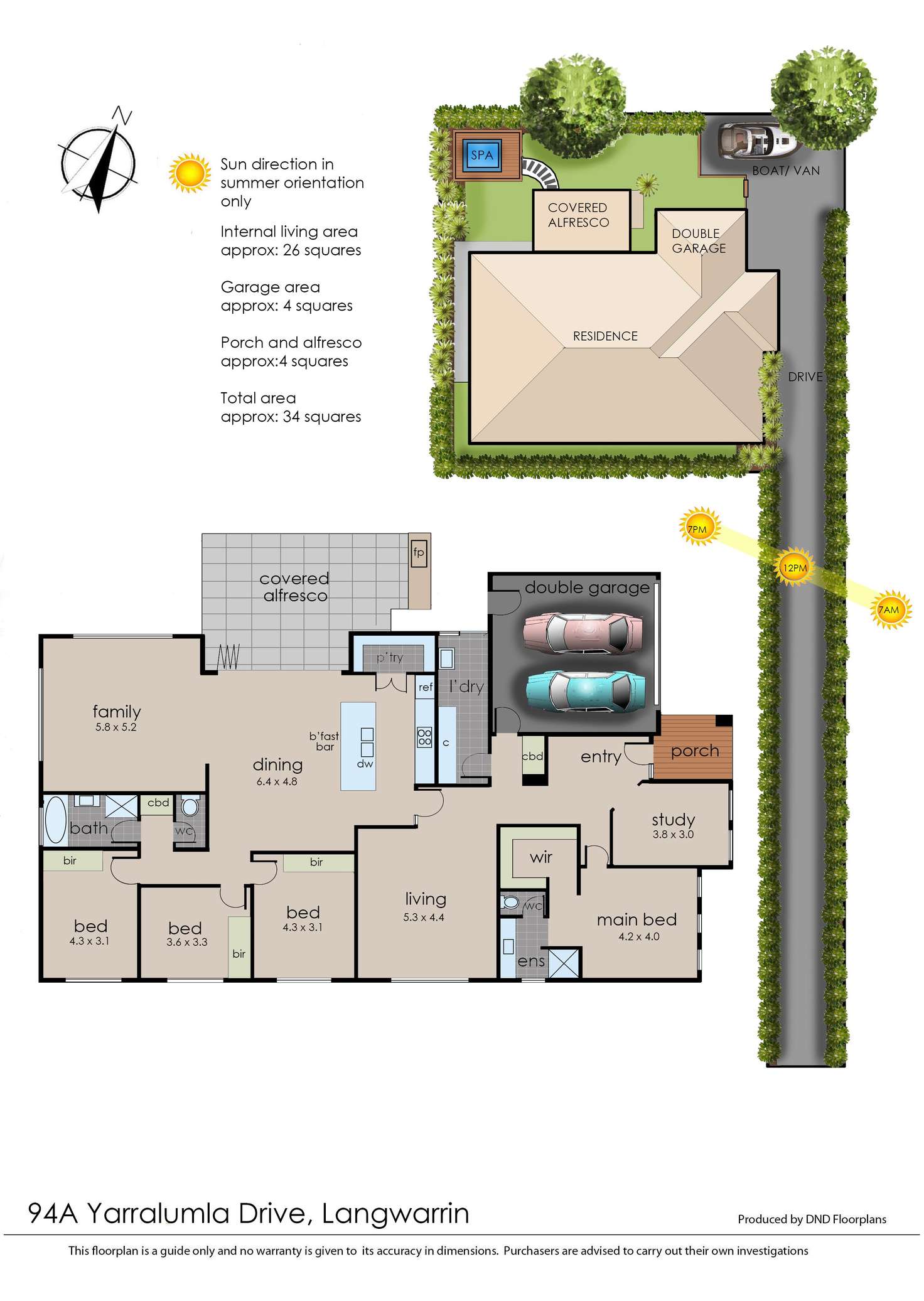 Floorplan of Homely house listing, 94a Yarralumla Drive, Langwarrin VIC 3910