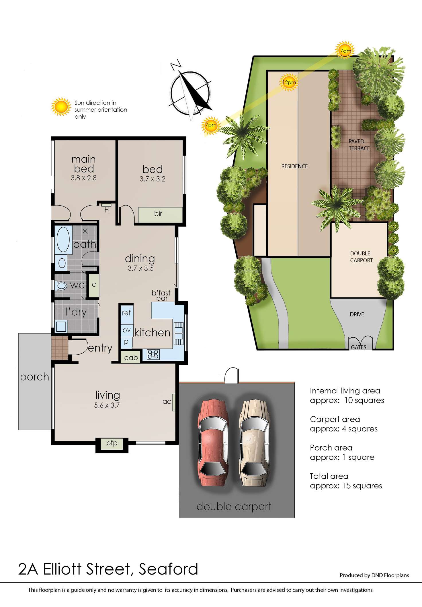 Floorplan of Homely unit listing, 2A Elliott Street, Seaford VIC 3198