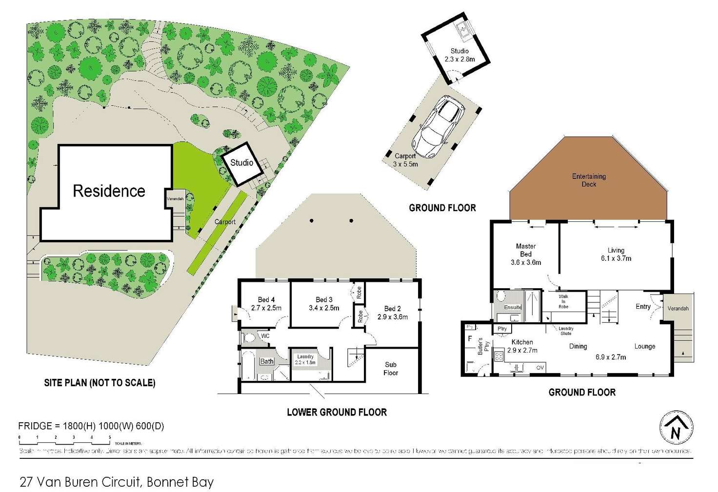 Floorplan of Homely house listing, 27 Van Buren Circuit.., Bonnet Bay NSW 2226