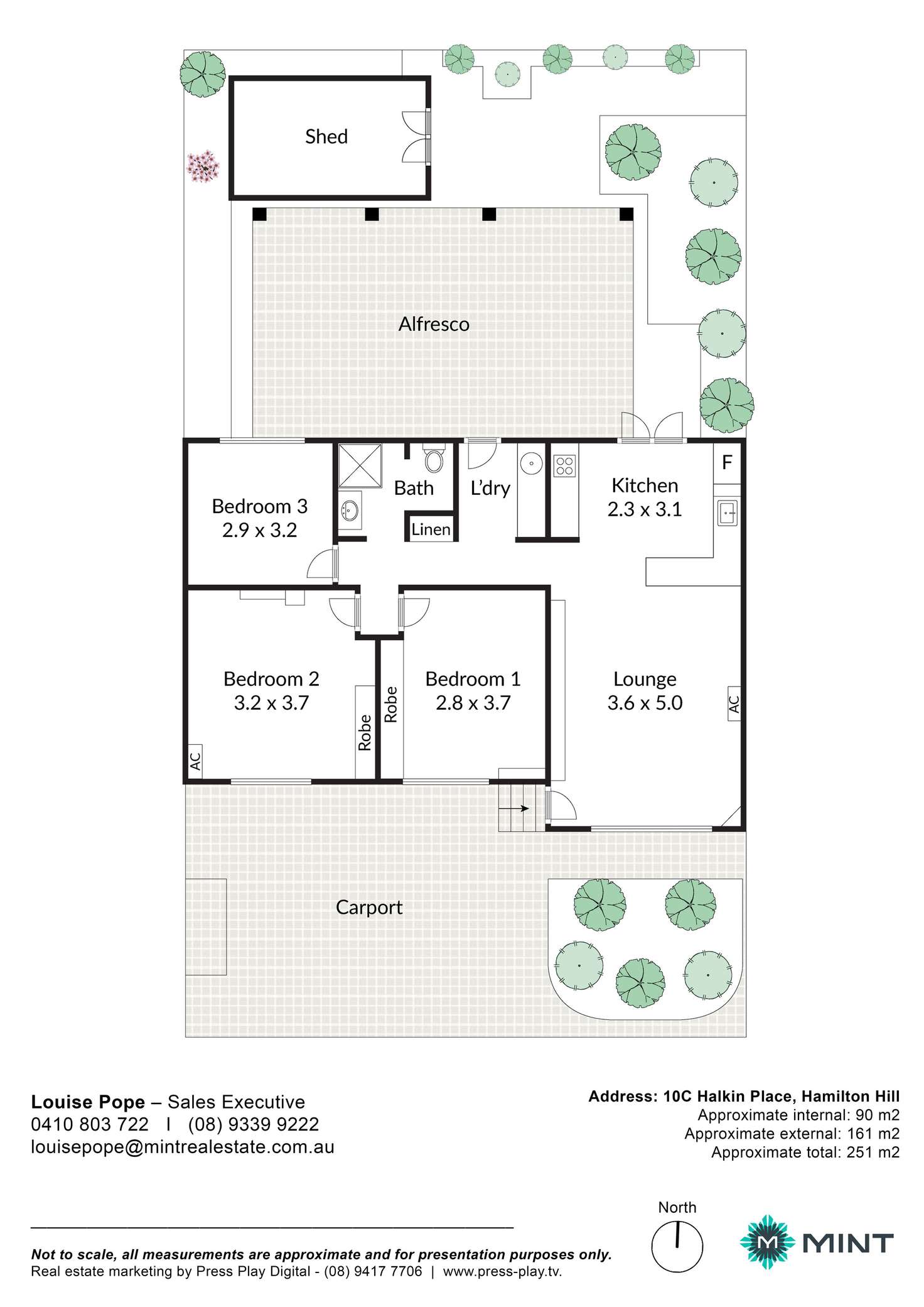 Floorplan of Homely house listing, 10C Halkin Place, Hamilton Hill WA 6163