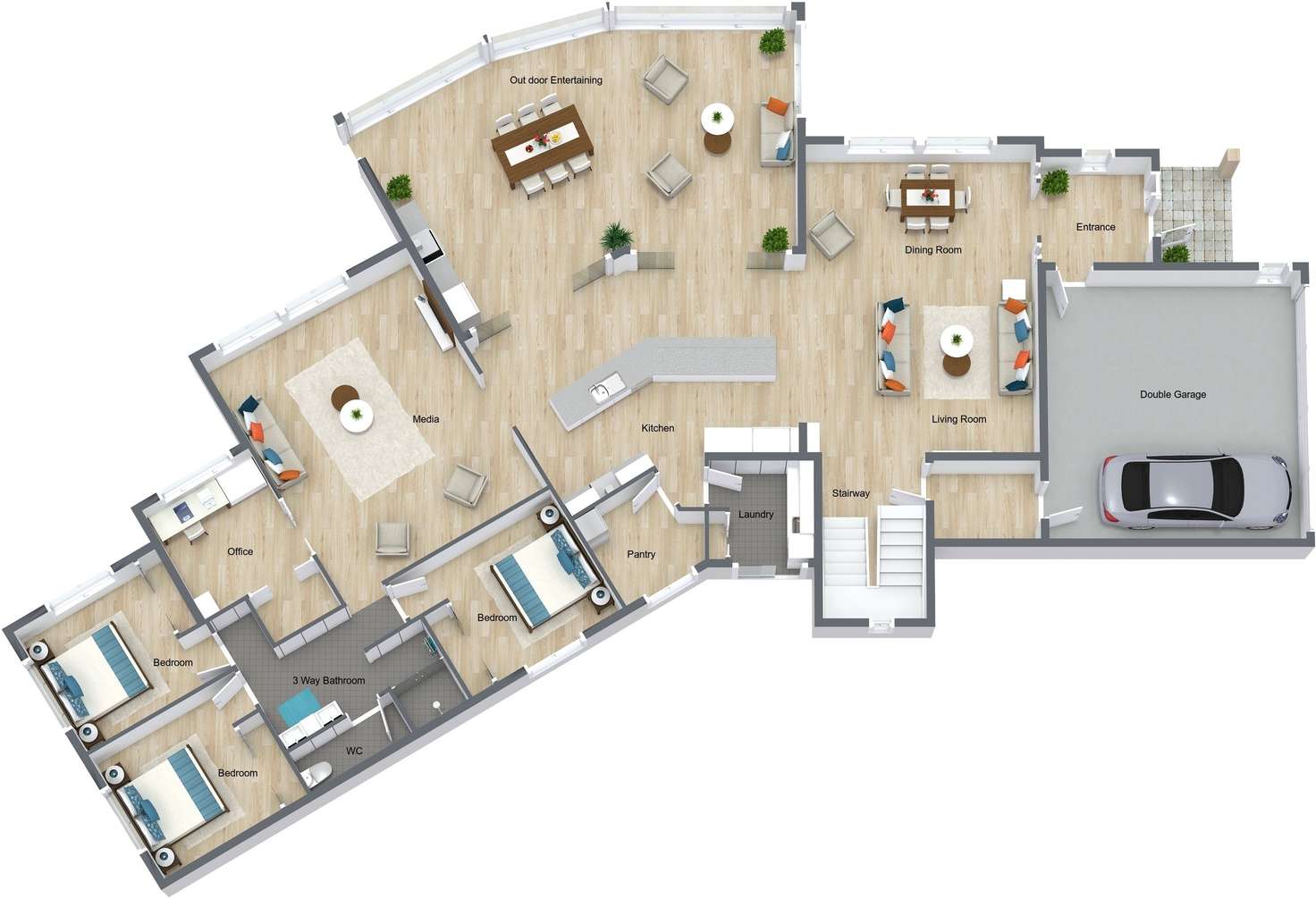 Floorplan of Homely house listing, 18 Tamar Close, Mount Sheridan QLD 4868