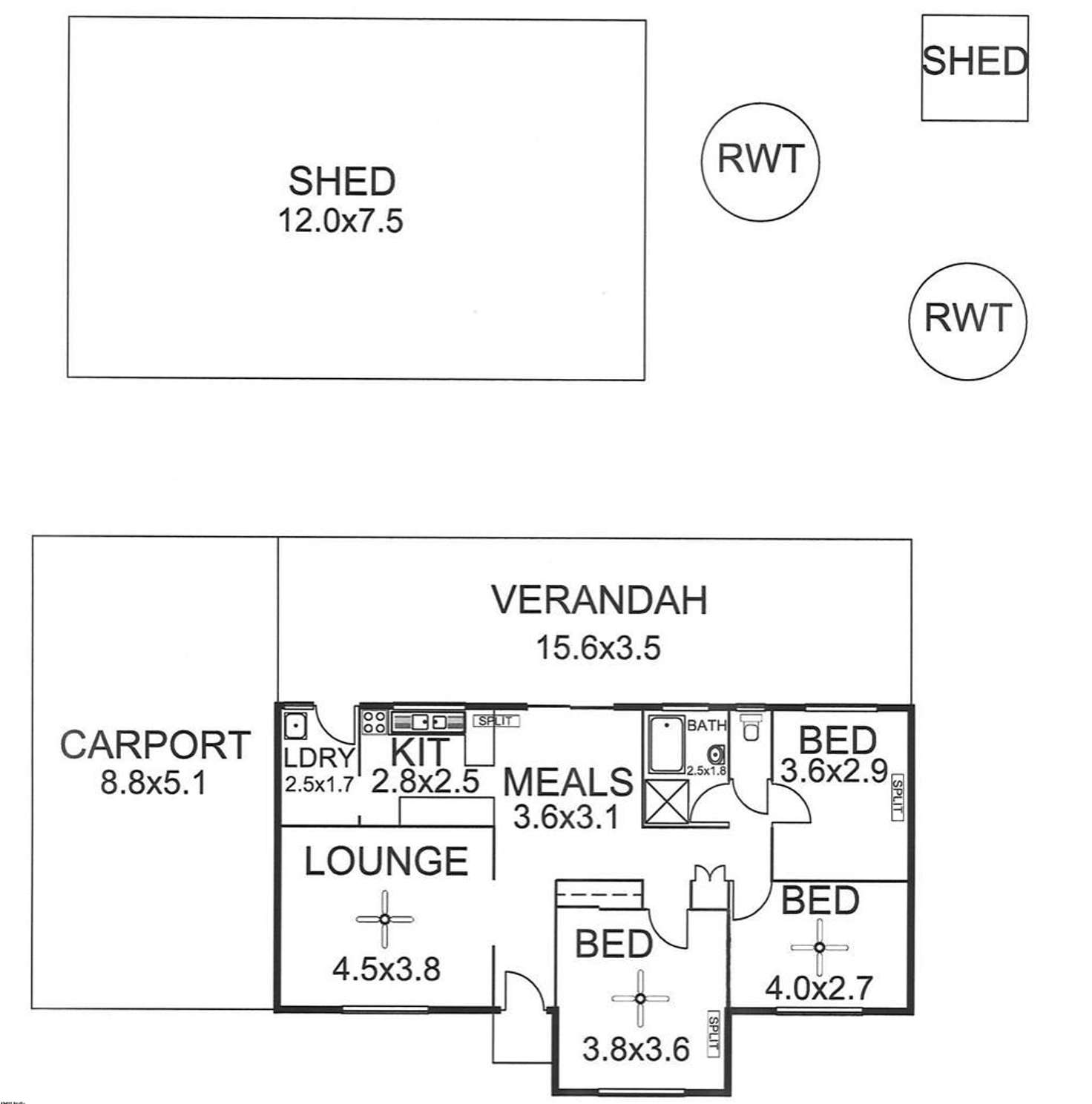 Floorplan of Homely house listing, 25 Rossiter Terrace, Murray Bridge SA 5253