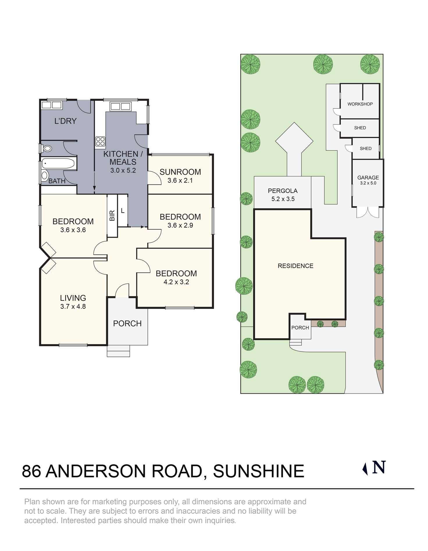 Floorplan of Homely house listing, 86 Anderson Road, Sunshine VIC 3020