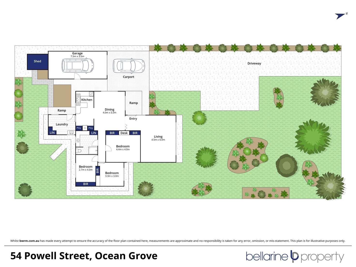 Floorplan of Homely house listing, 54 Powell Street, Ocean Grove VIC 3226