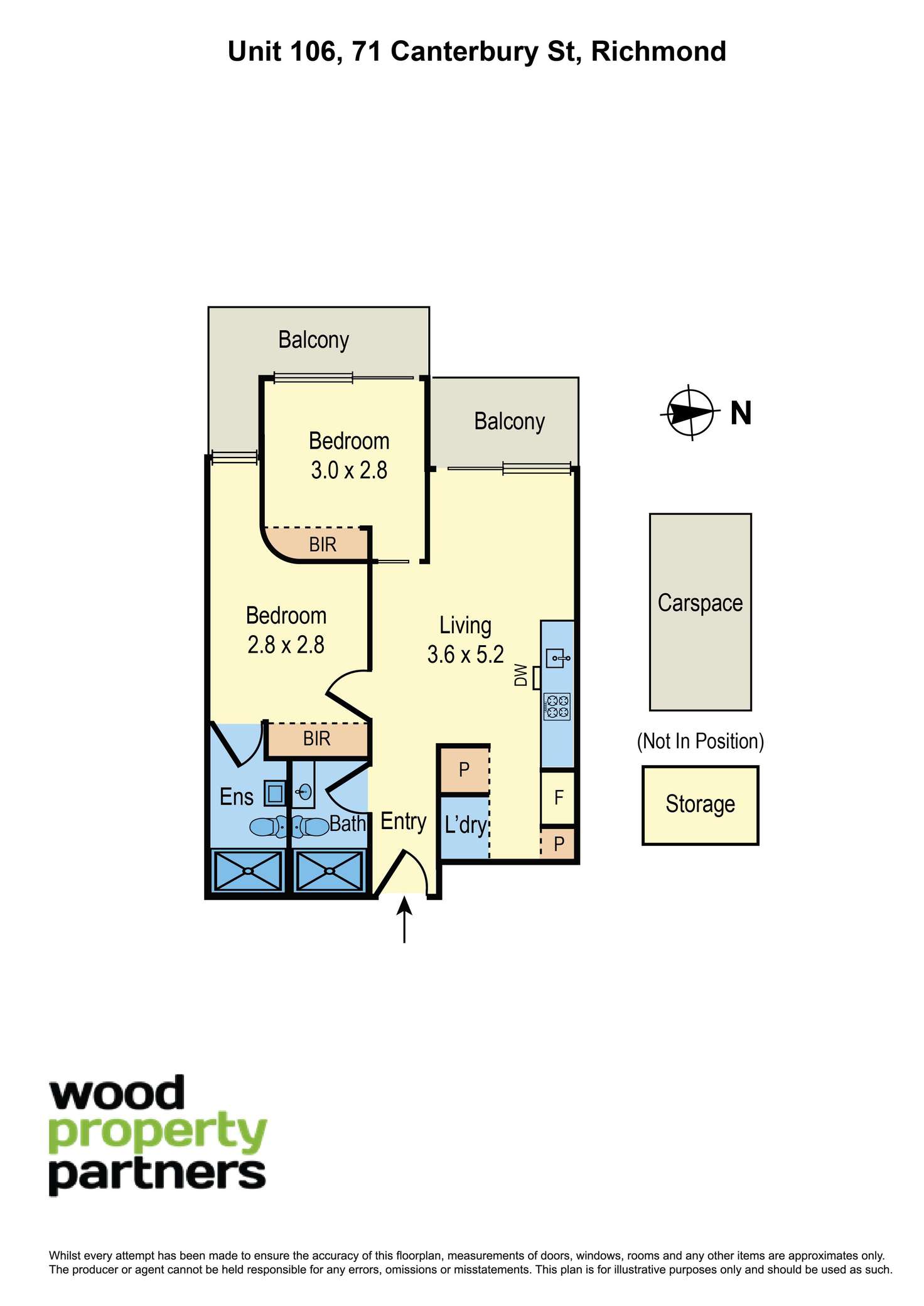 Floorplan of Homely apartment listing, 106/71 Canterbury Street, Richmond VIC 3121