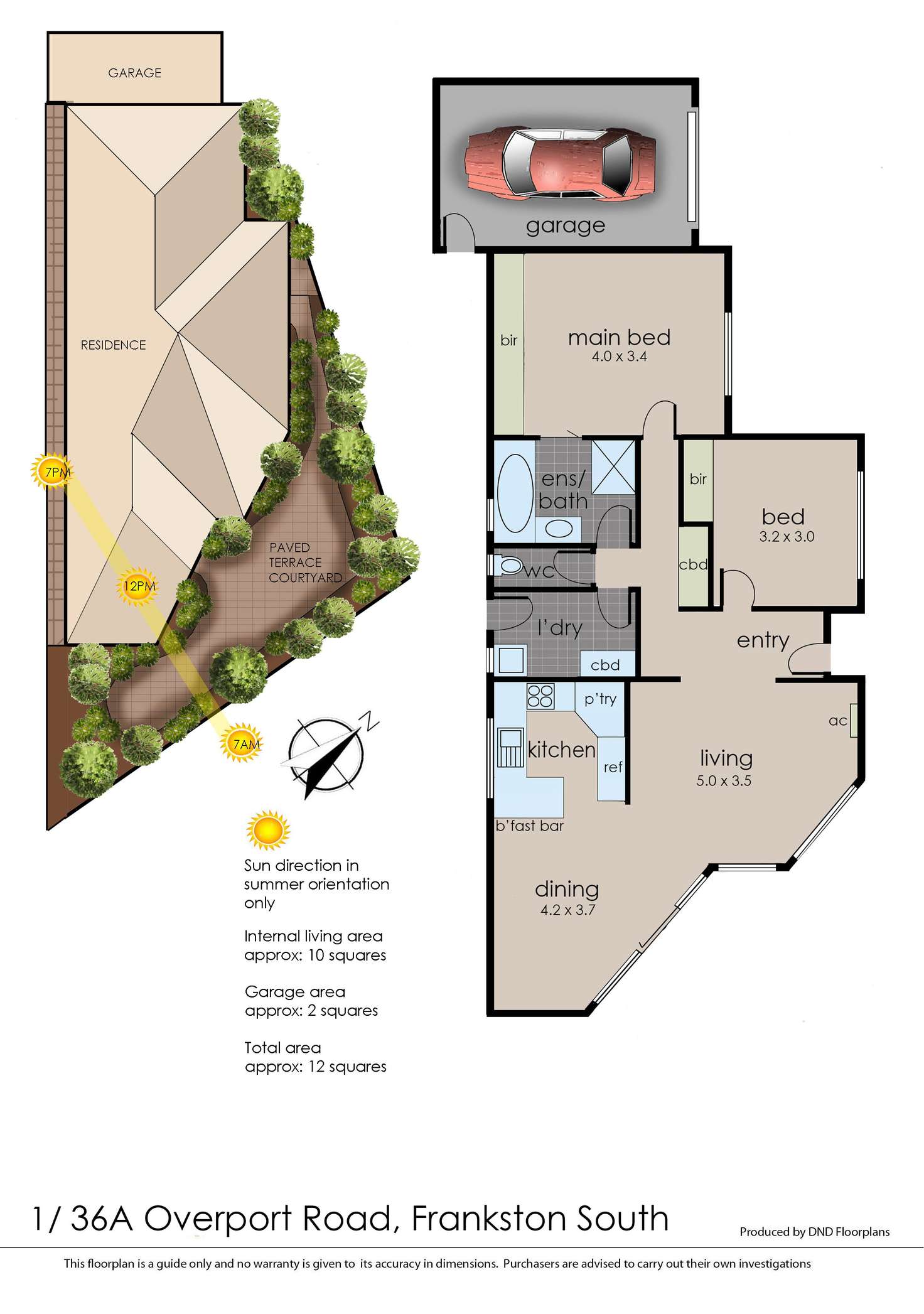 Floorplan of Homely unit listing, 1/36a Overport Road, Frankston South VIC 3199