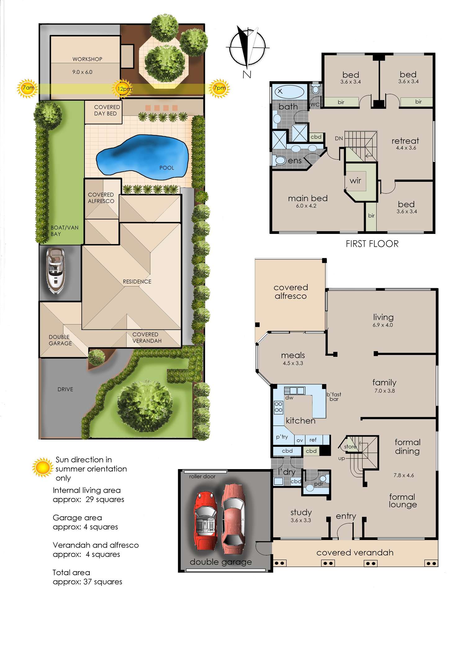 Floorplan of Homely house listing, 24 Highland Drive, Frankston South VIC 3199