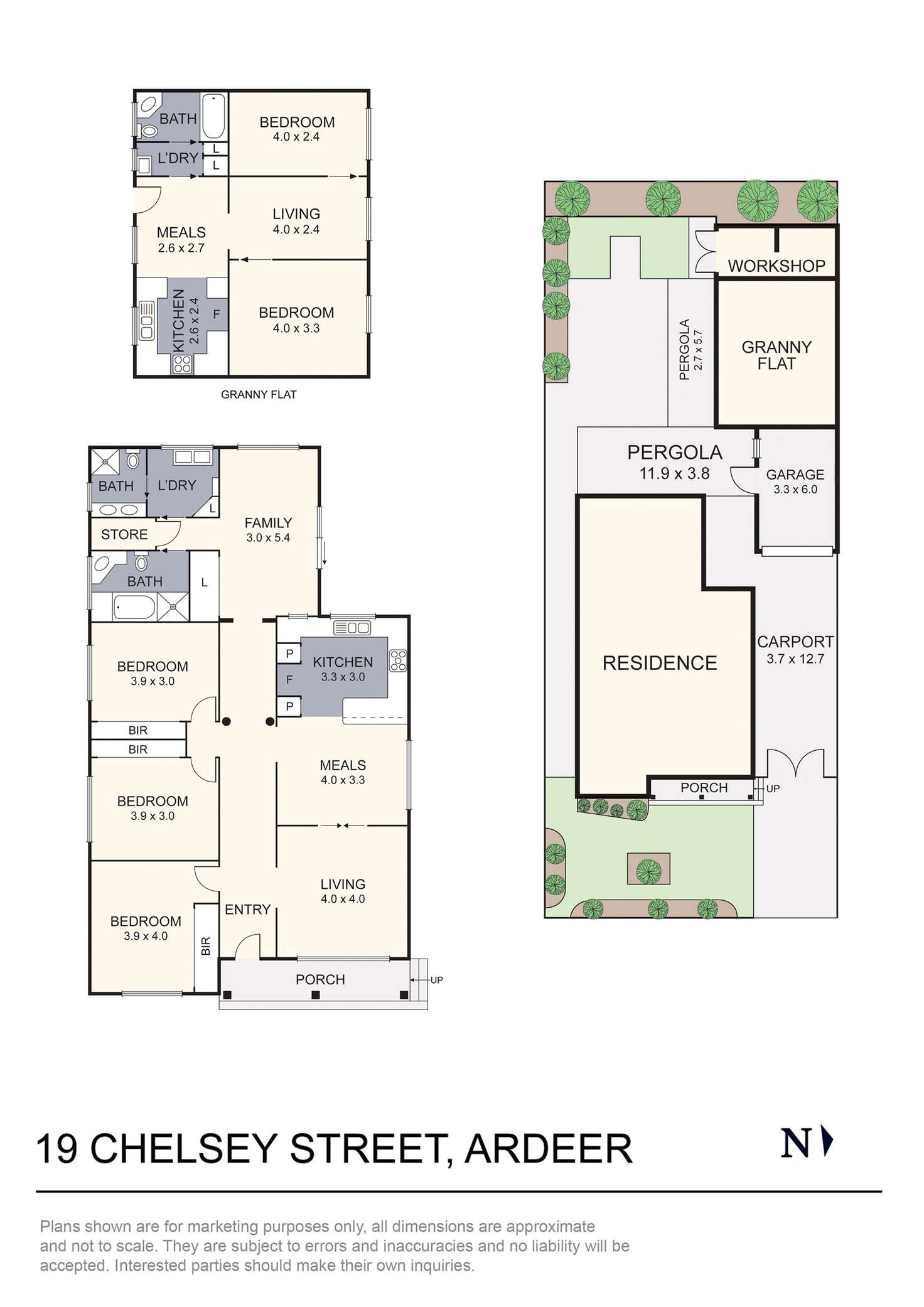 Floorplan of Homely house listing, 19 Chelsey Street, Ardeer VIC 3022