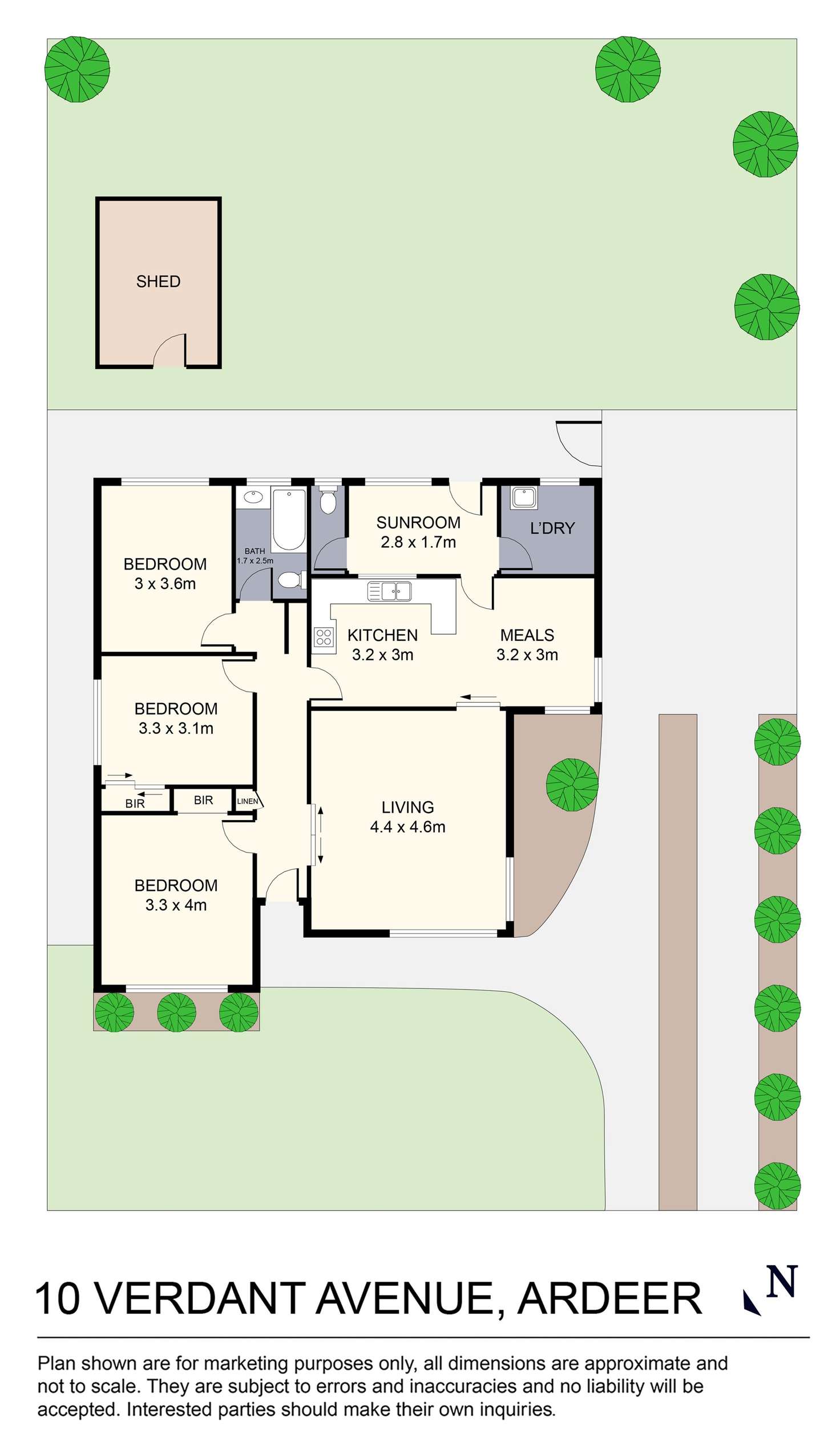 Floorplan of Homely house listing, 10 Verdant Avenue, Ardeer VIC 3022