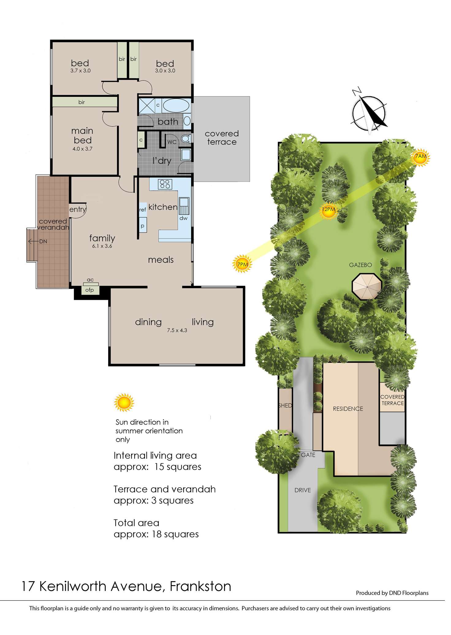 Floorplan of Homely house listing, 17 Kenilworth Ave, Frankston VIC 3199