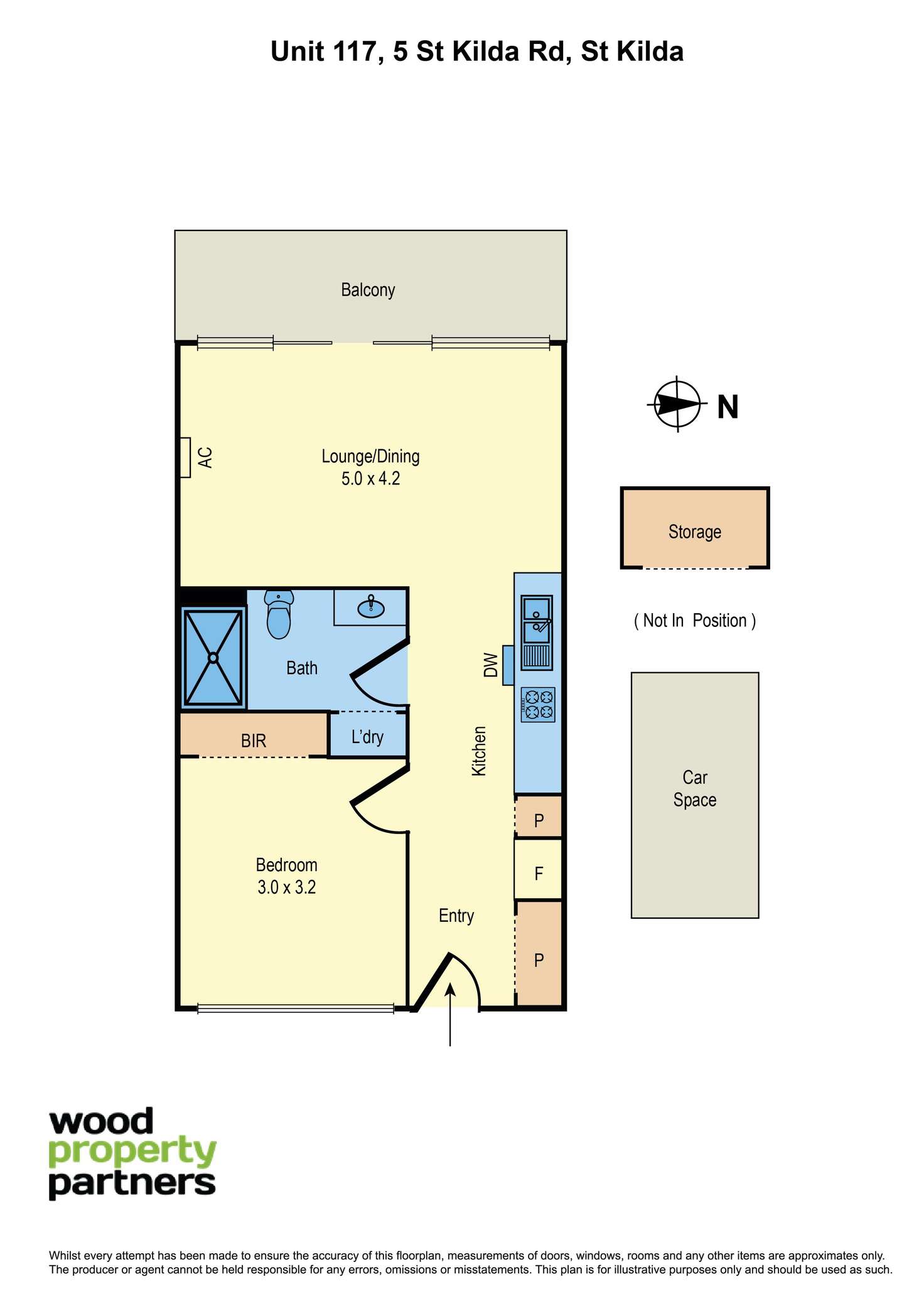 Floorplan of Homely apartment listing, 117/3-5 St Kilda Road, St Kilda VIC 3182