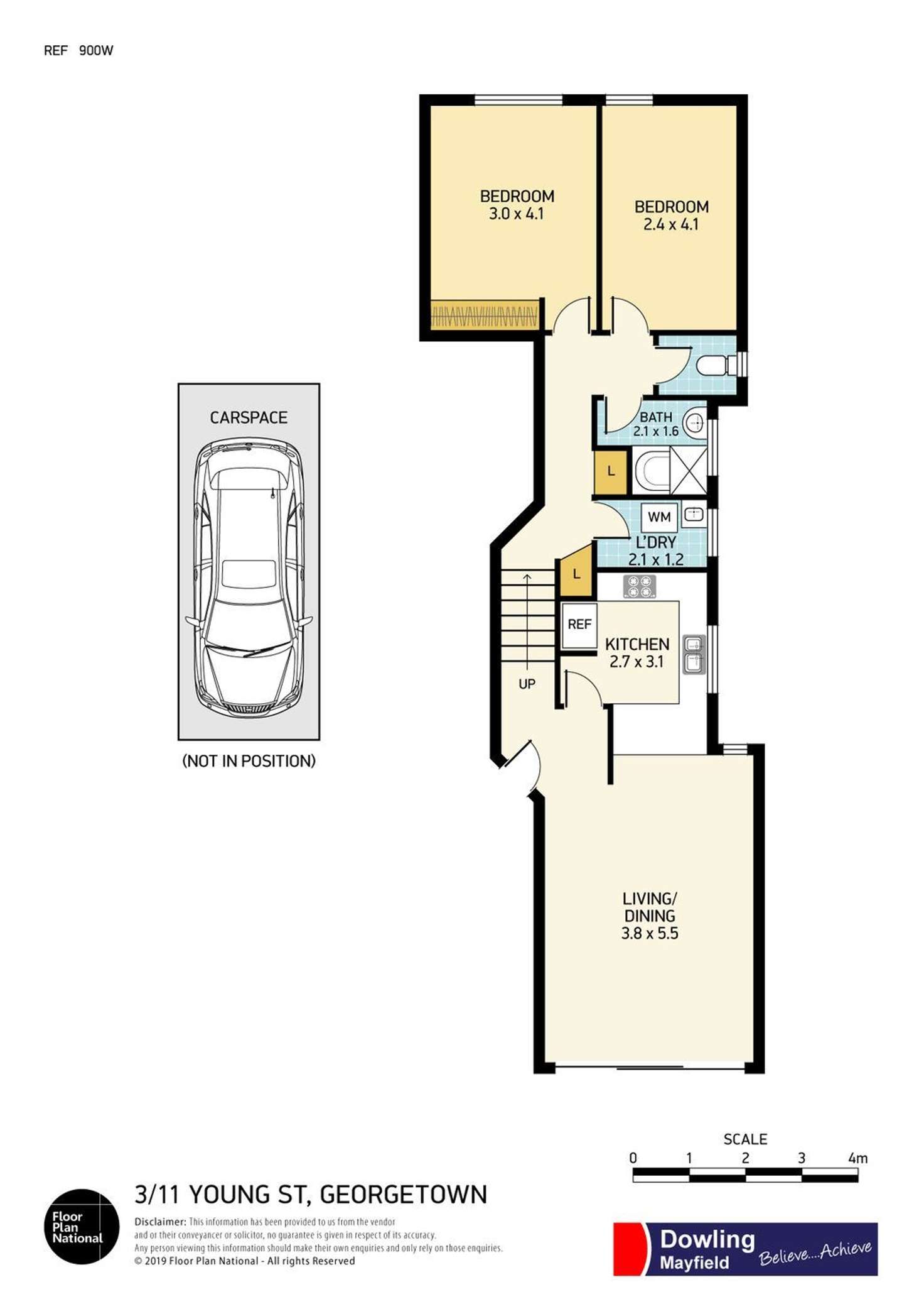 Floorplan of Homely unit listing, 3/11 Young Street, Georgetown NSW 2298