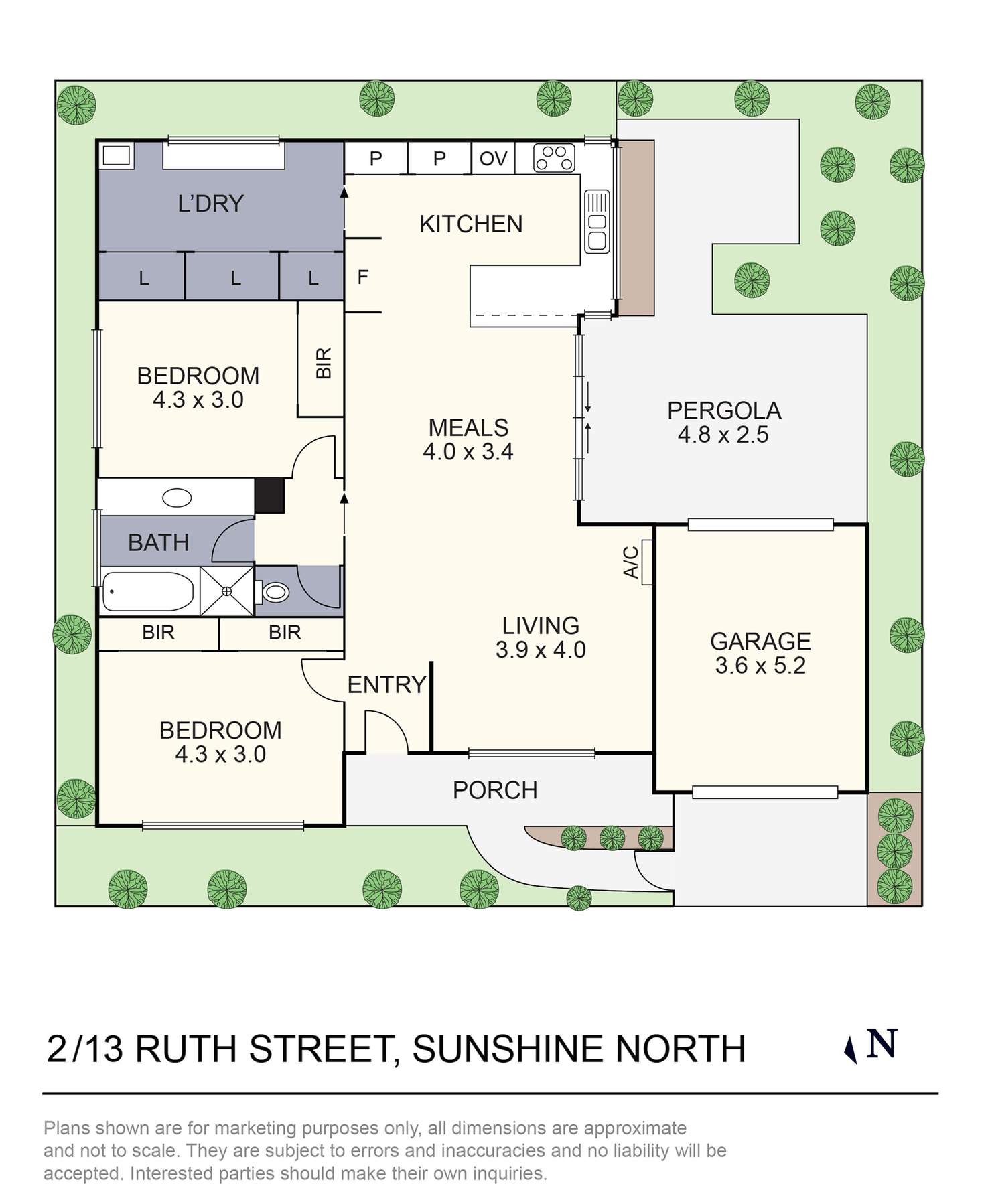 Floorplan of Homely unit listing, 2/13 Ruth Street, Sunshine North VIC 3020