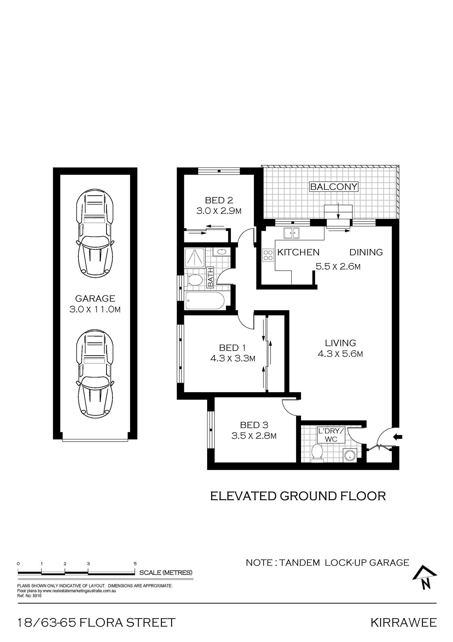 Floorplan of Homely apartment listing, 18/63-65 Flora Street, Kirrawee NSW 2232