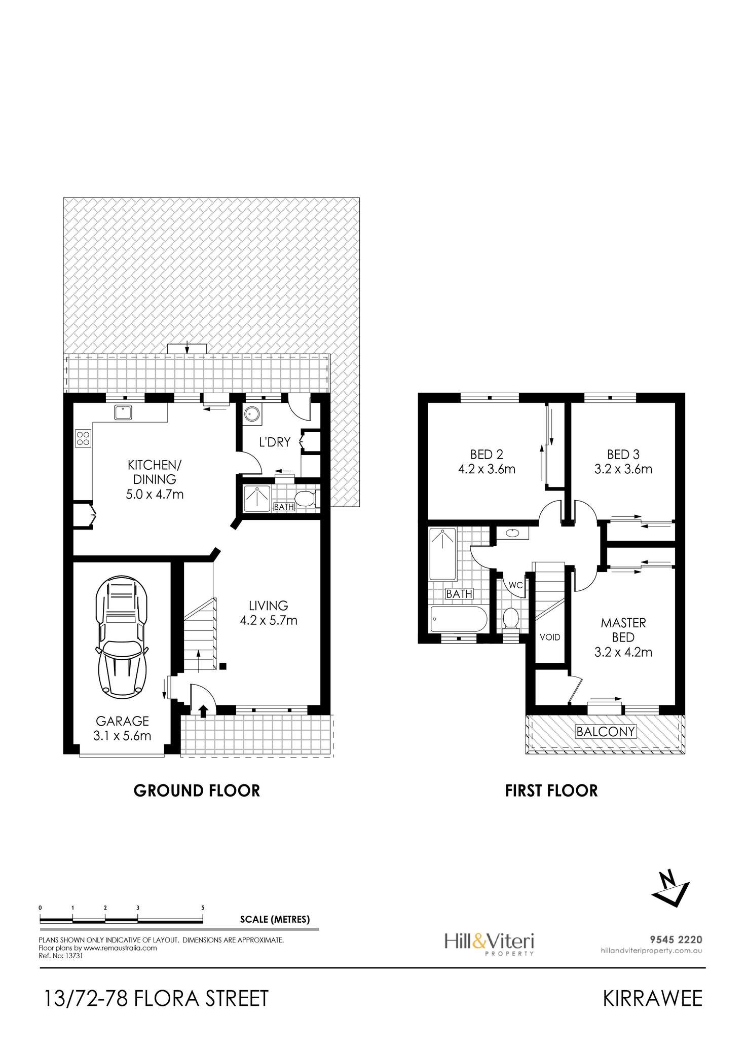 Floorplan of Homely townhouse listing, 13/72-78 Flora Street, Kirrawee NSW 2232