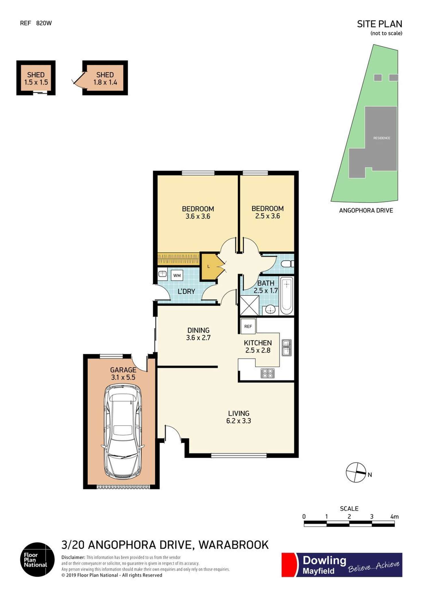 Floorplan of Homely villa listing, 3/20 Angophora Drive, Warabrook NSW 2304