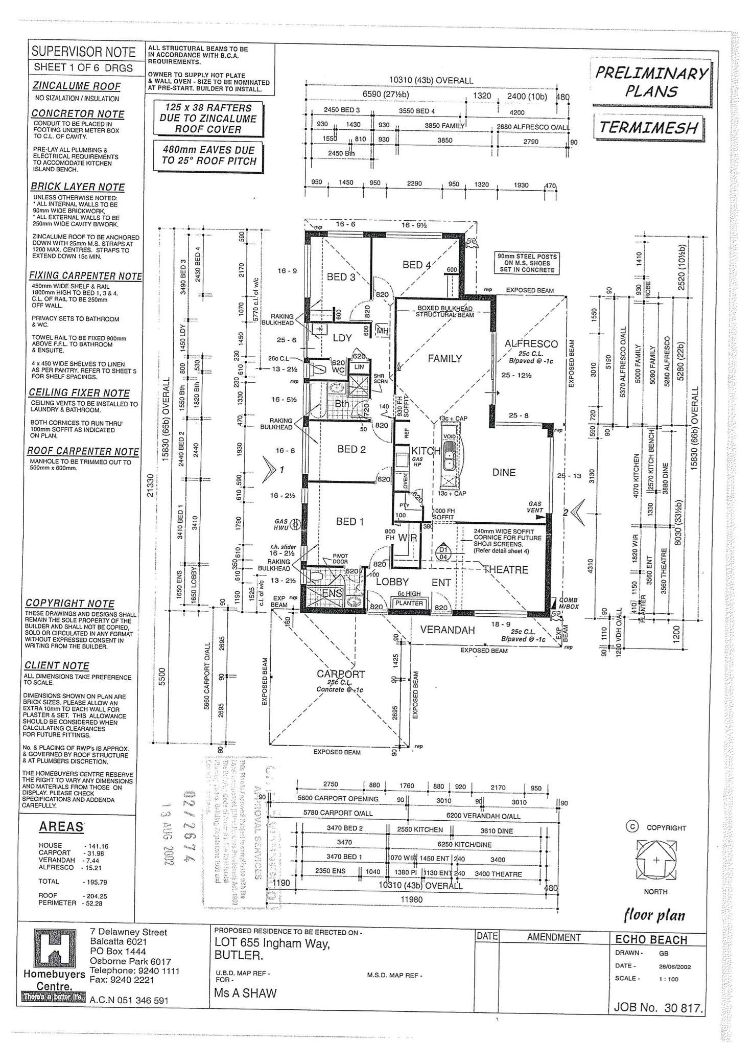 Floorplan of Homely house listing, 5 Ingham Way, Butler WA 6036