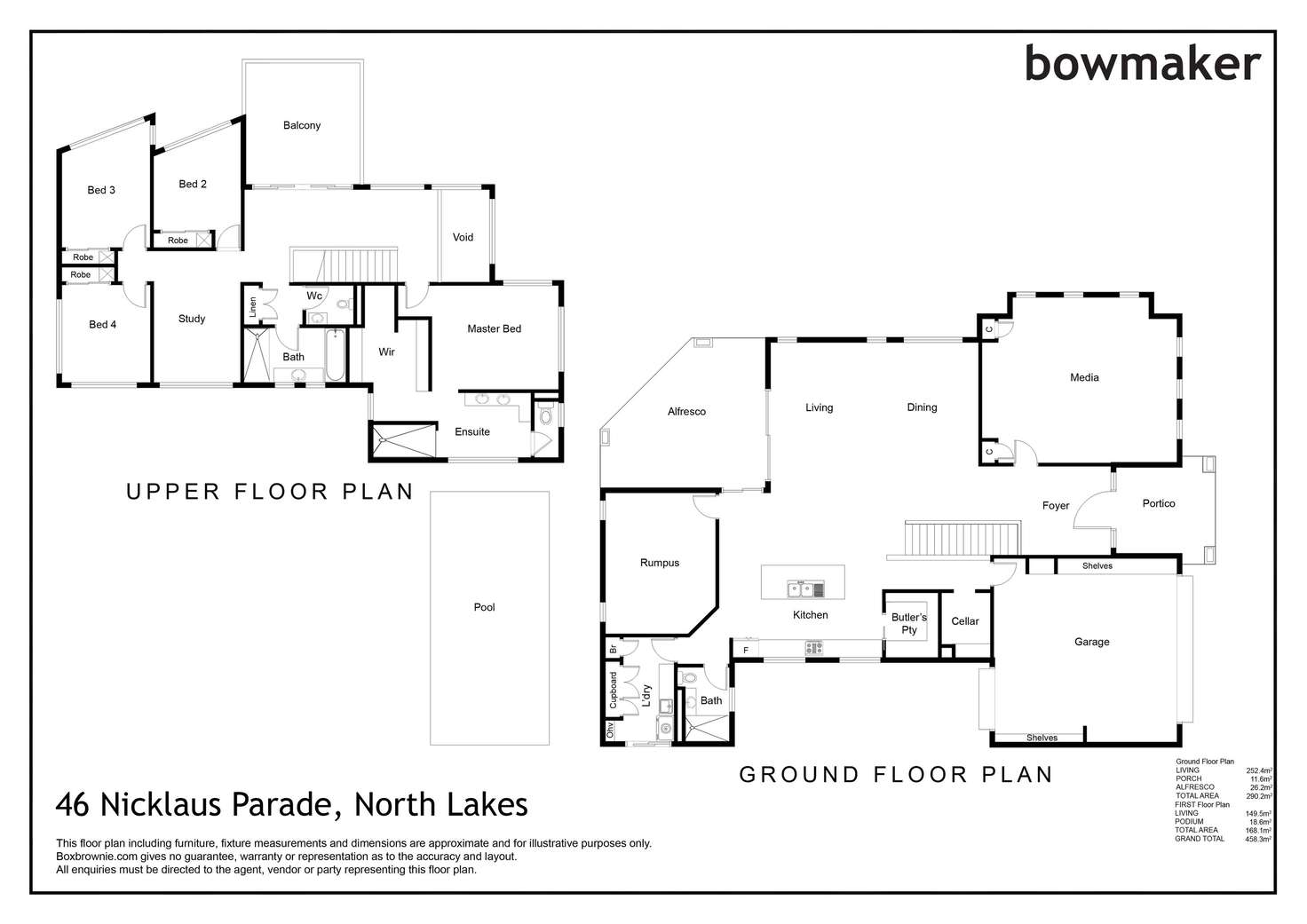 Floorplan of Homely house listing, 46 Nicklaus Parade, North Lakes QLD 4509