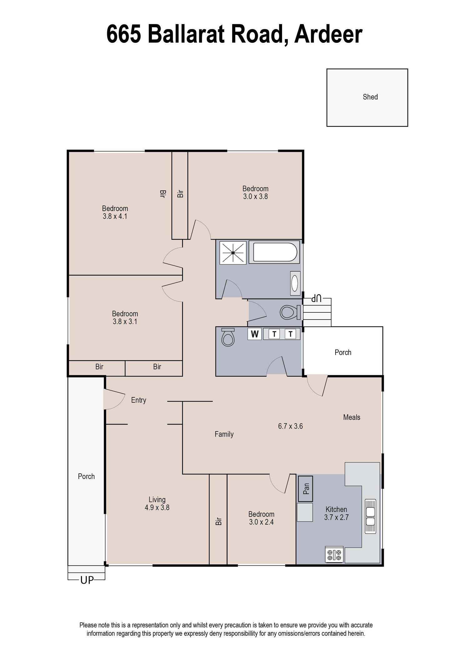 Floorplan of Homely house listing, 665 Ballarat Road, Ardeer VIC 3022