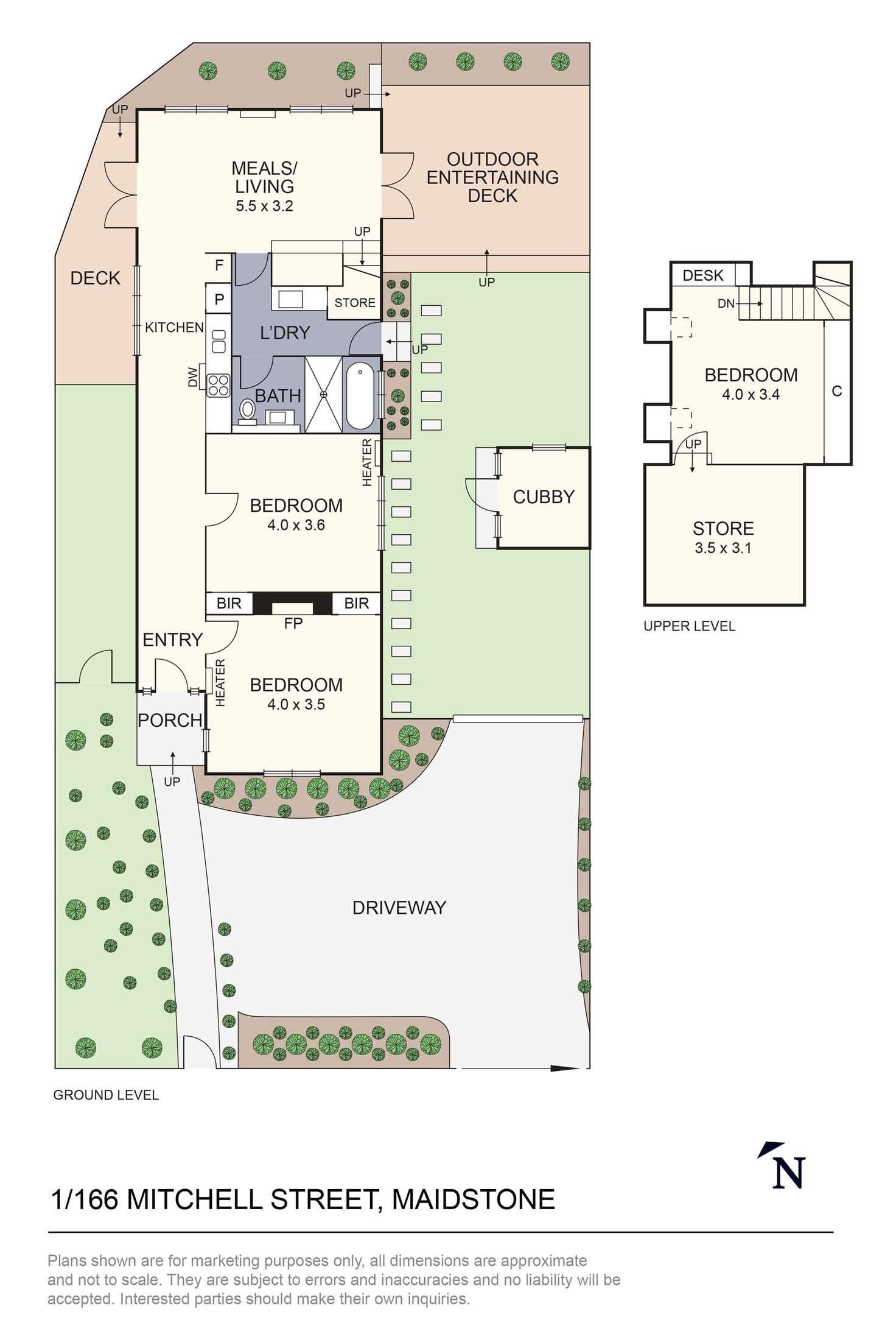 Floorplan of Homely house listing, 1/166 Mitchell Street, Maidstone VIC 3012