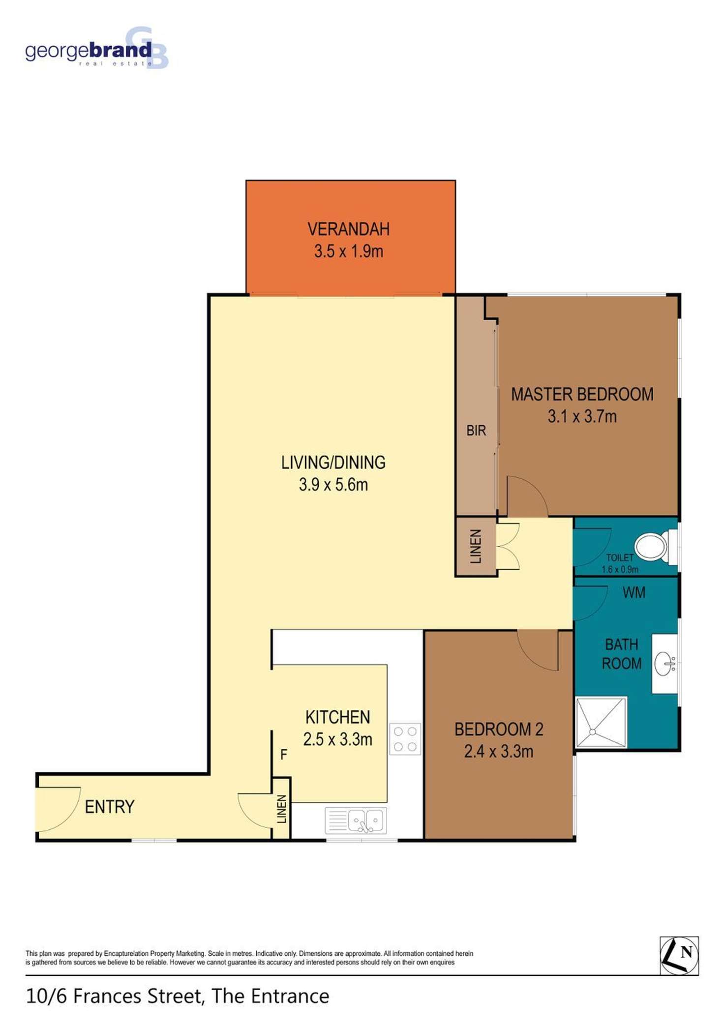 Floorplan of Homely apartment listing, 10/6 Frances Street, The Entrance NSW 2261