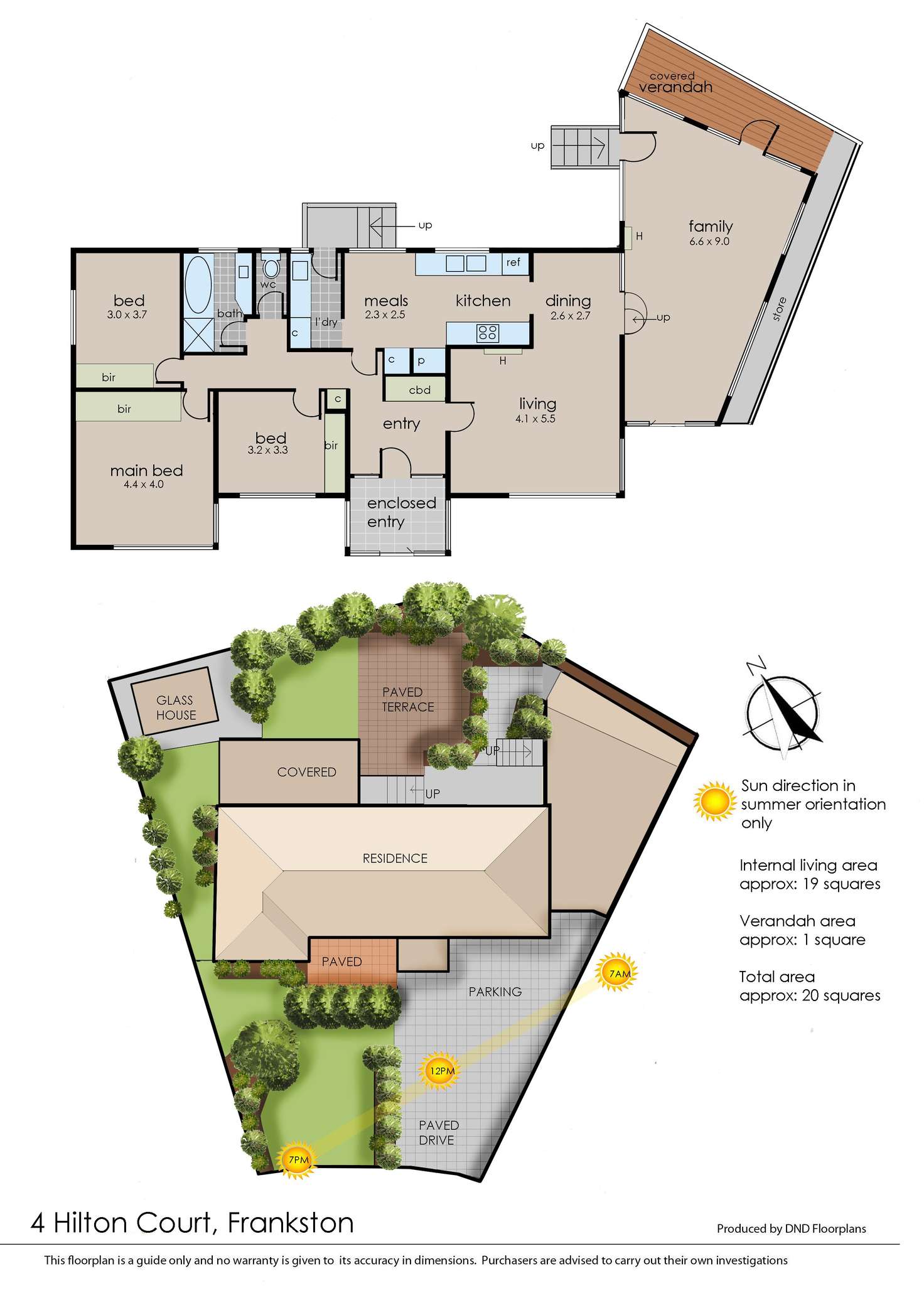 Floorplan of Homely house listing, 4 Hilton Court, Frankston VIC 3199