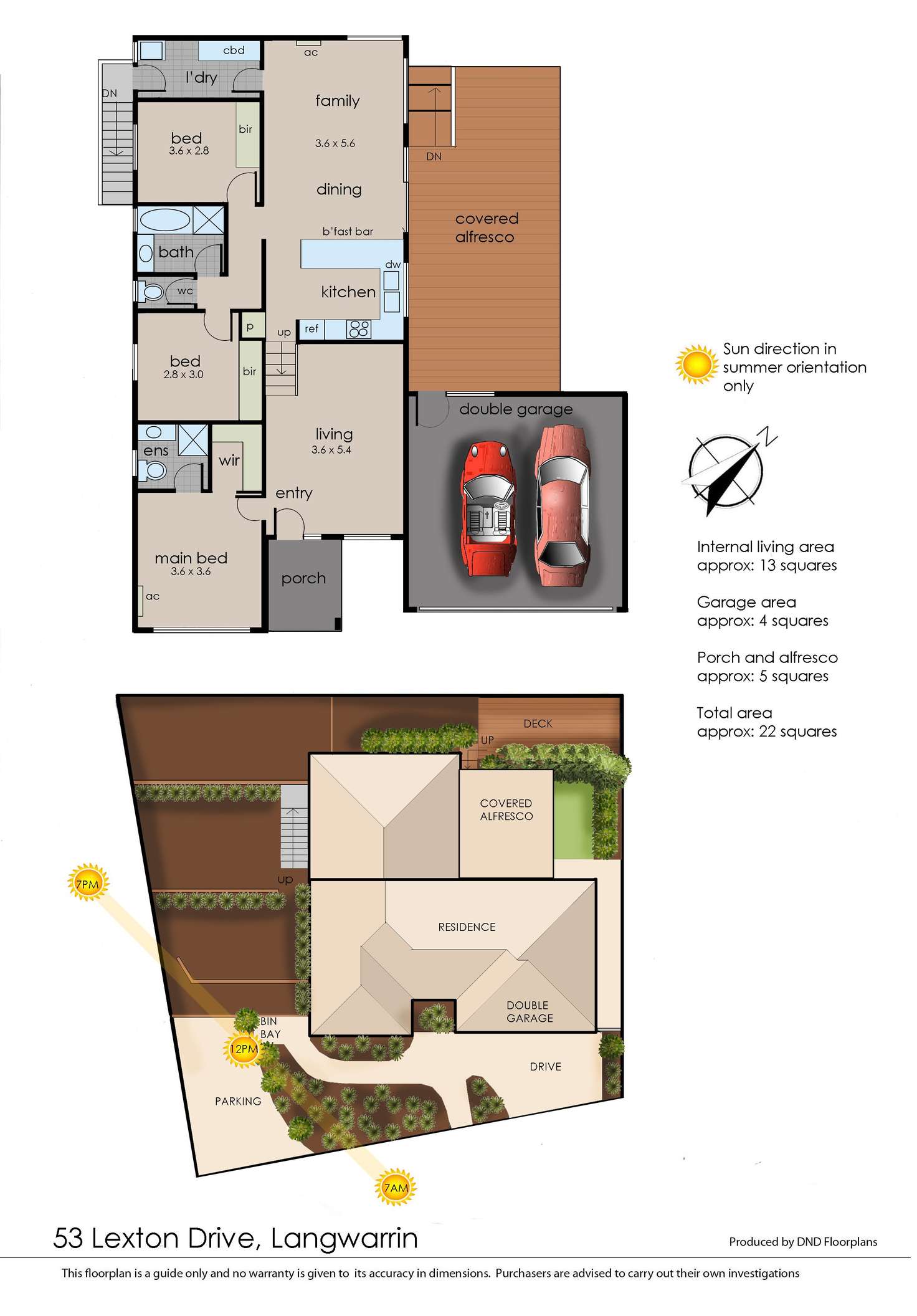 Floorplan of Homely house listing, 53 Lexton Drive, Langwarrin VIC 3910